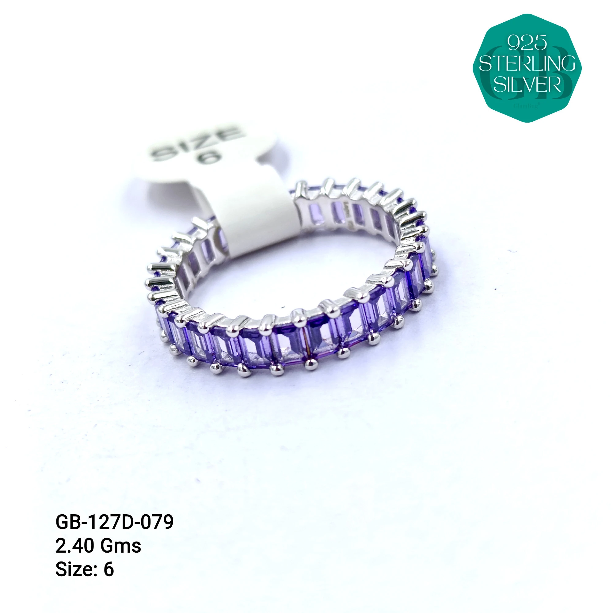 LUXURY - PREMIUM RINGS D - Premium 925 Silver Jewellery - SKU: GB-127D-079 - Hyderabad Silver Importers