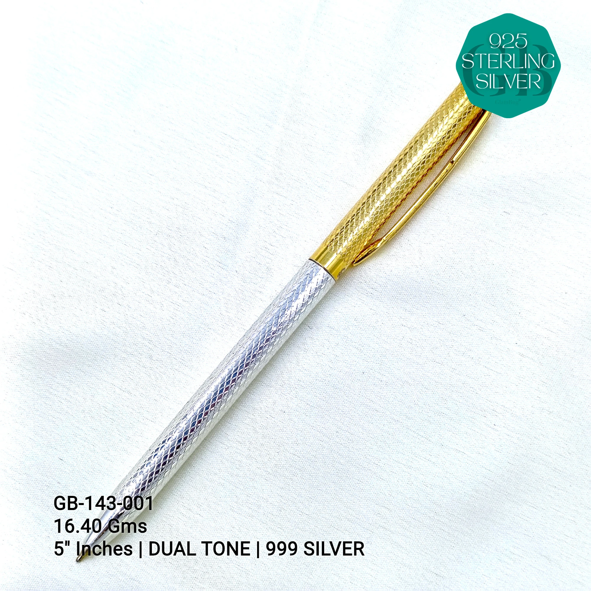 BANGKOK PENS - Premium 925 Silver Jewellery - SKU: GB-143-001 - Hyderabad Silver Importers