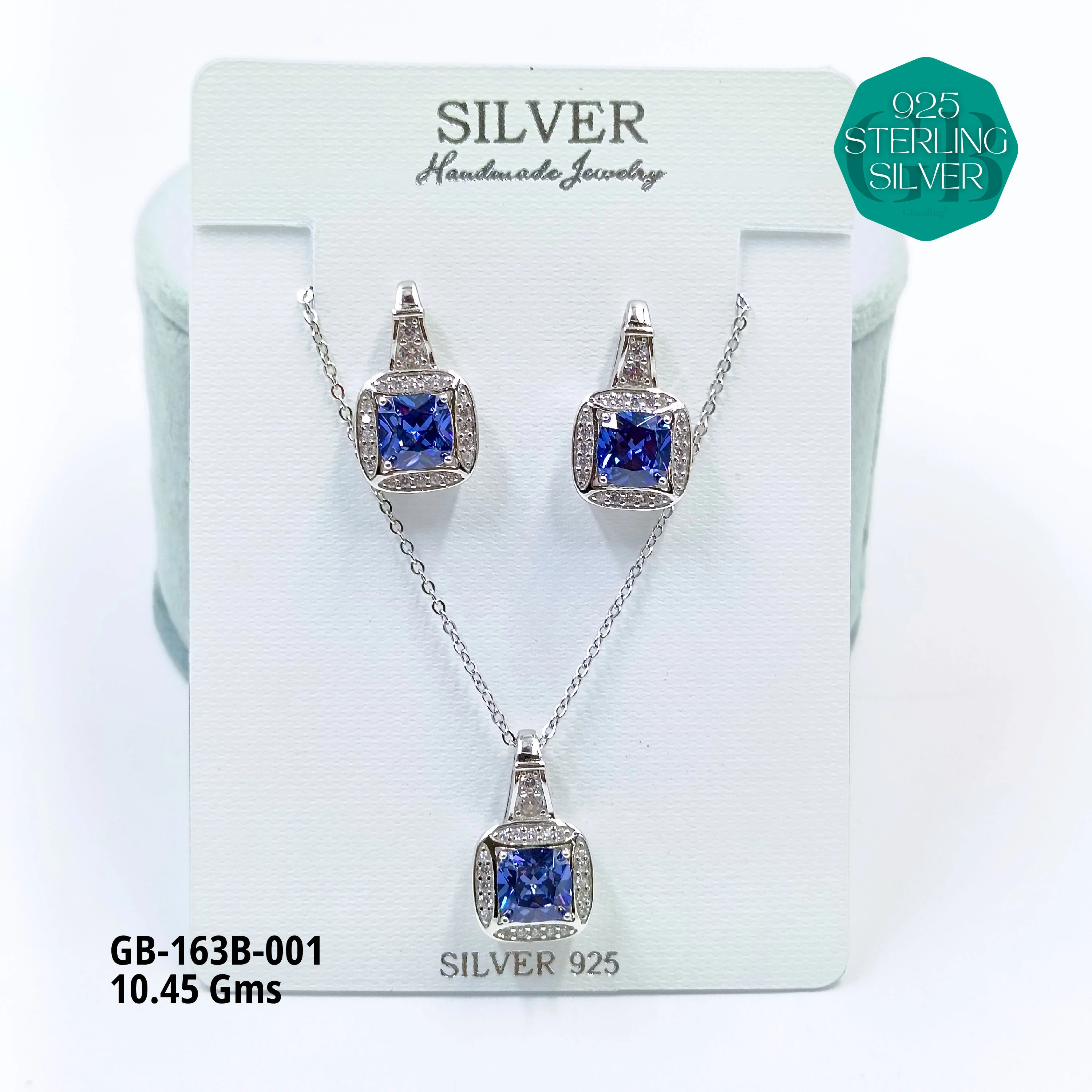 EXCLUSIVE CHAIN PENDANT - Premium 925 Silver Jewellery - SKU: GB-163B-001 - Hyderabad Silver Importers