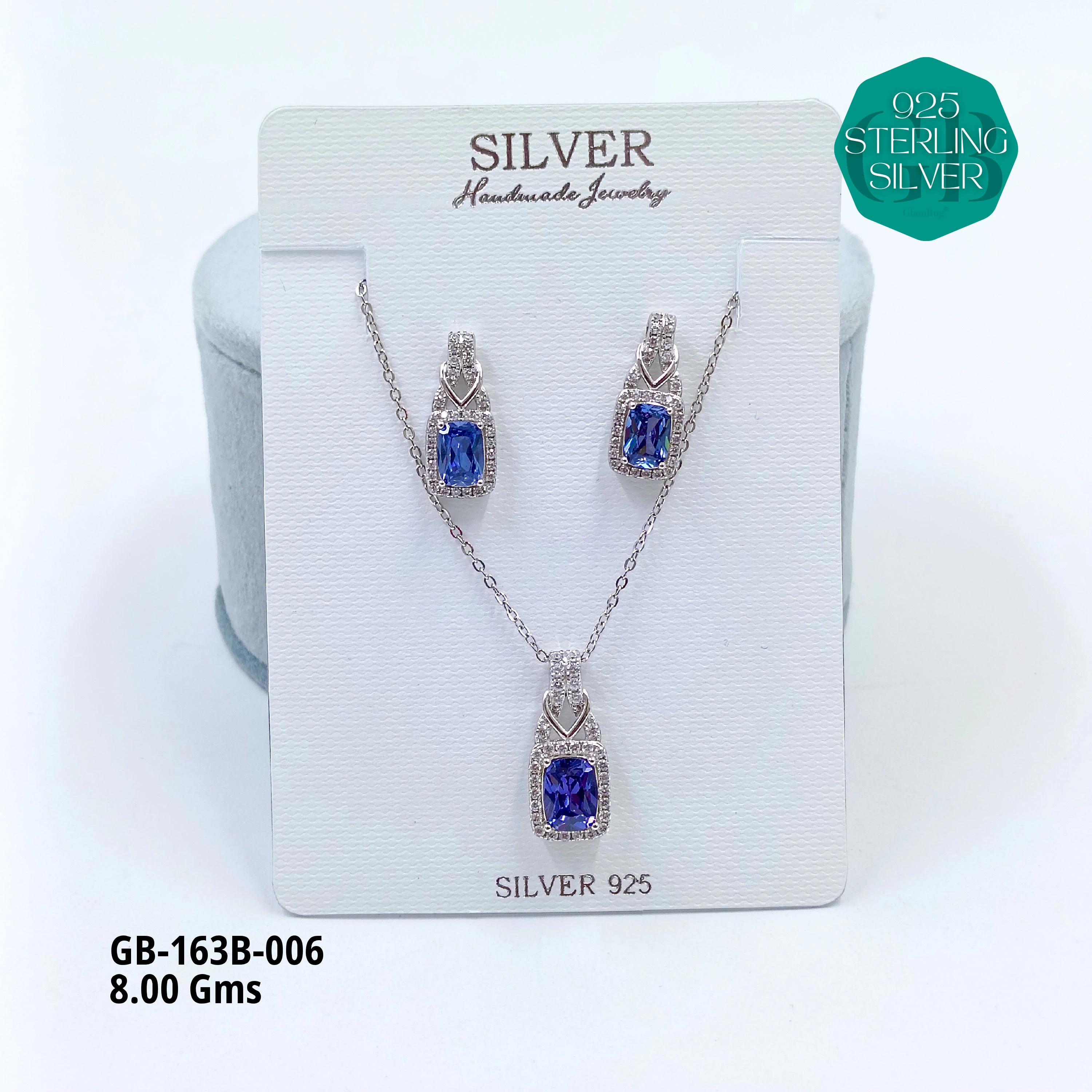 EXCLUSIVE CHAIN PENDANT - Premium 925 Silver Jewellery - SKU: GB-163B-006 - Hyderabad Silver Importers