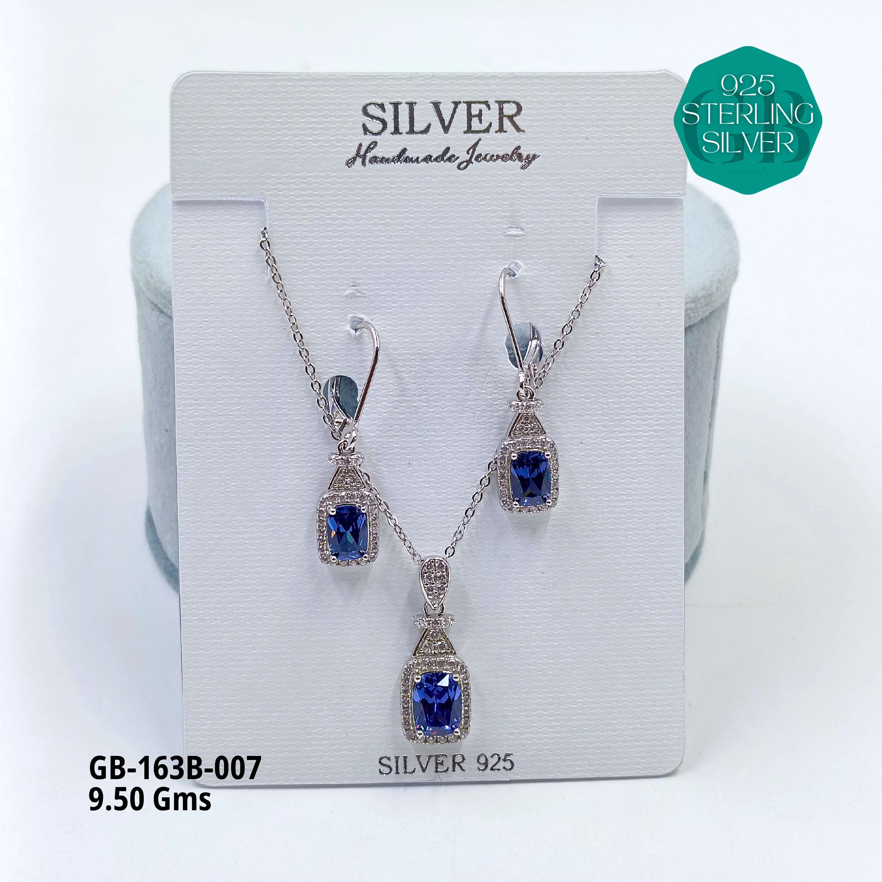 EXCLUSIVE CHAIN PENDANT - Premium 925 Silver Jewellery - SKU: GB-163B-007 - Hyderabad Silver Importers