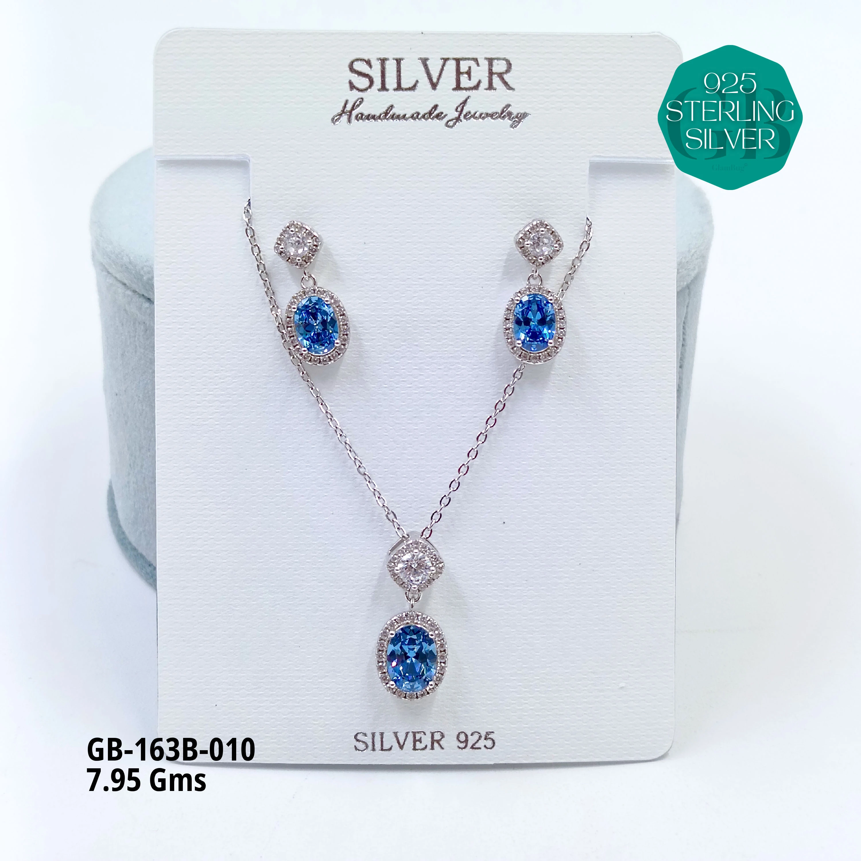 EXCLUSIVE CHAIN PENDANT - Premium 925 Silver Jewellery - SKU: GB-163B-010 - Hyderabad Silver Importers
