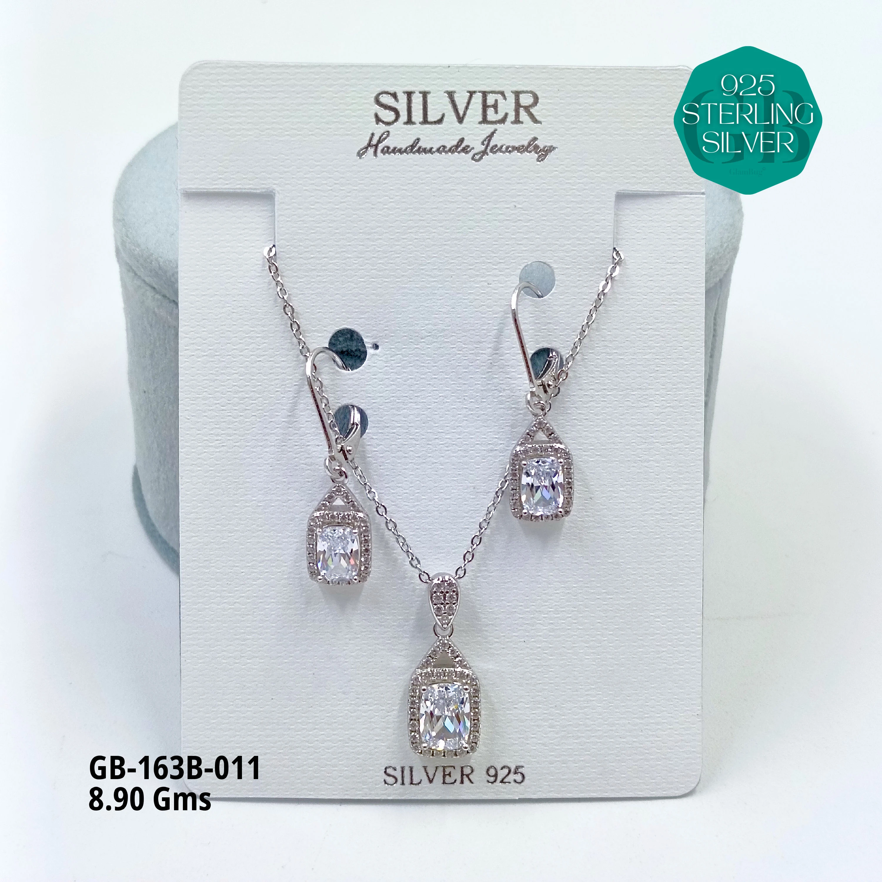 EXCLUSIVE CHAIN PENDANT - Premium 925 Silver Jewellery - SKU: GB-163B-011 - Hyderabad Silver Importers