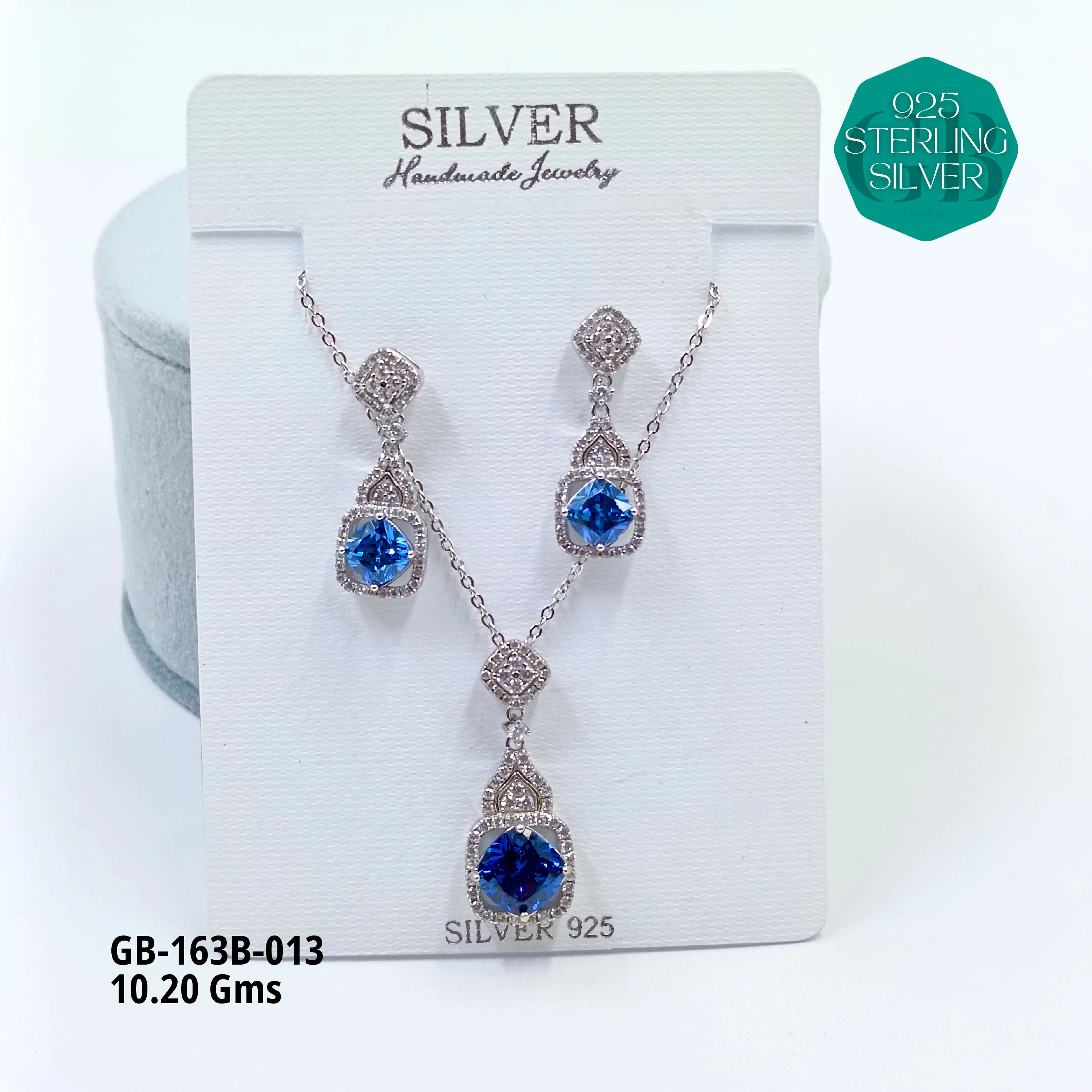 EXCLUSIVE CHAIN PENDANT - Premium 925 Silver Jewellery - SKU: GB-163B-013 - Hyderabad Silver Importers