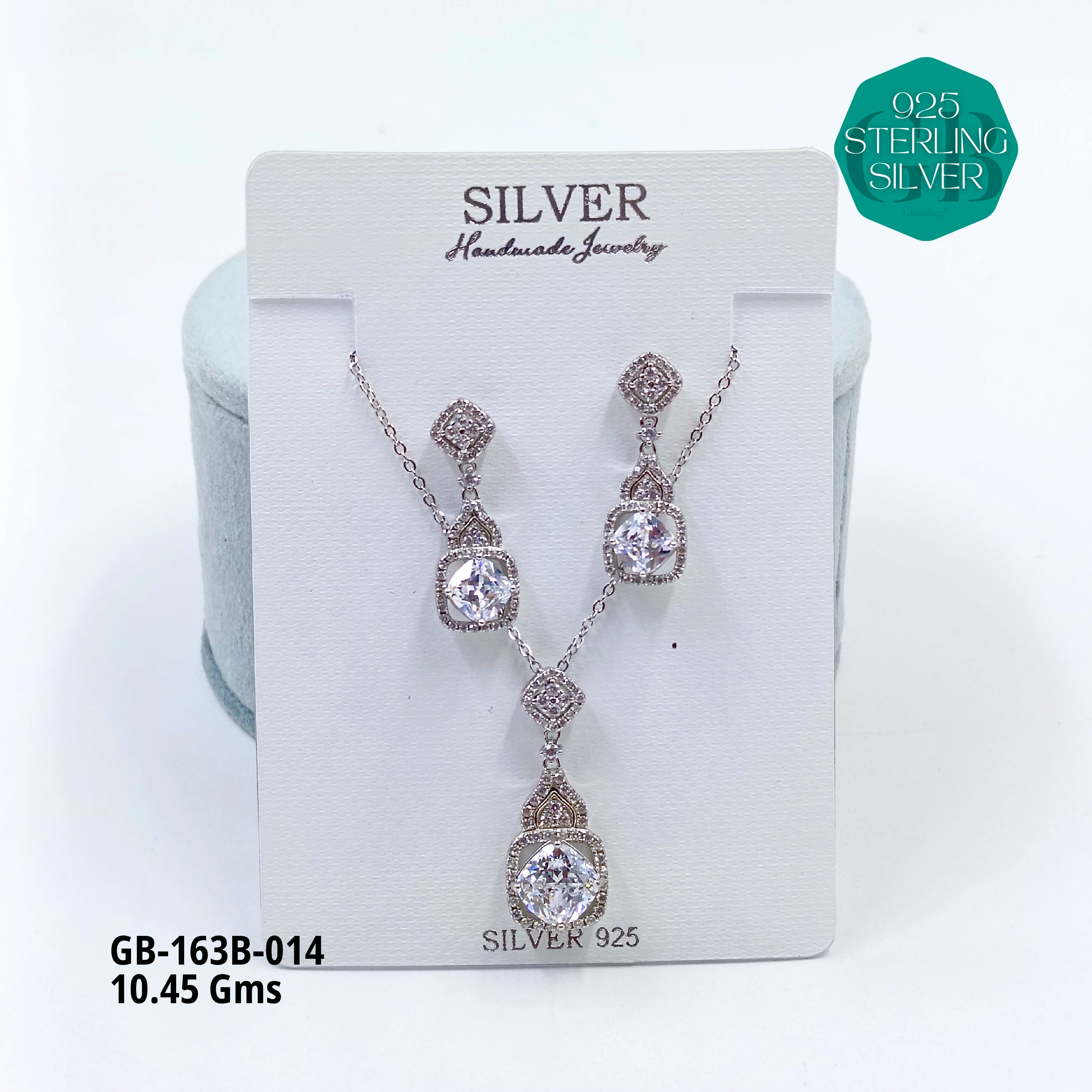 EXCLUSIVE CHAIN PENDANT - Premium 925 Silver Jewellery - SKU: GB-163B-014 - Hyderabad Silver Importers