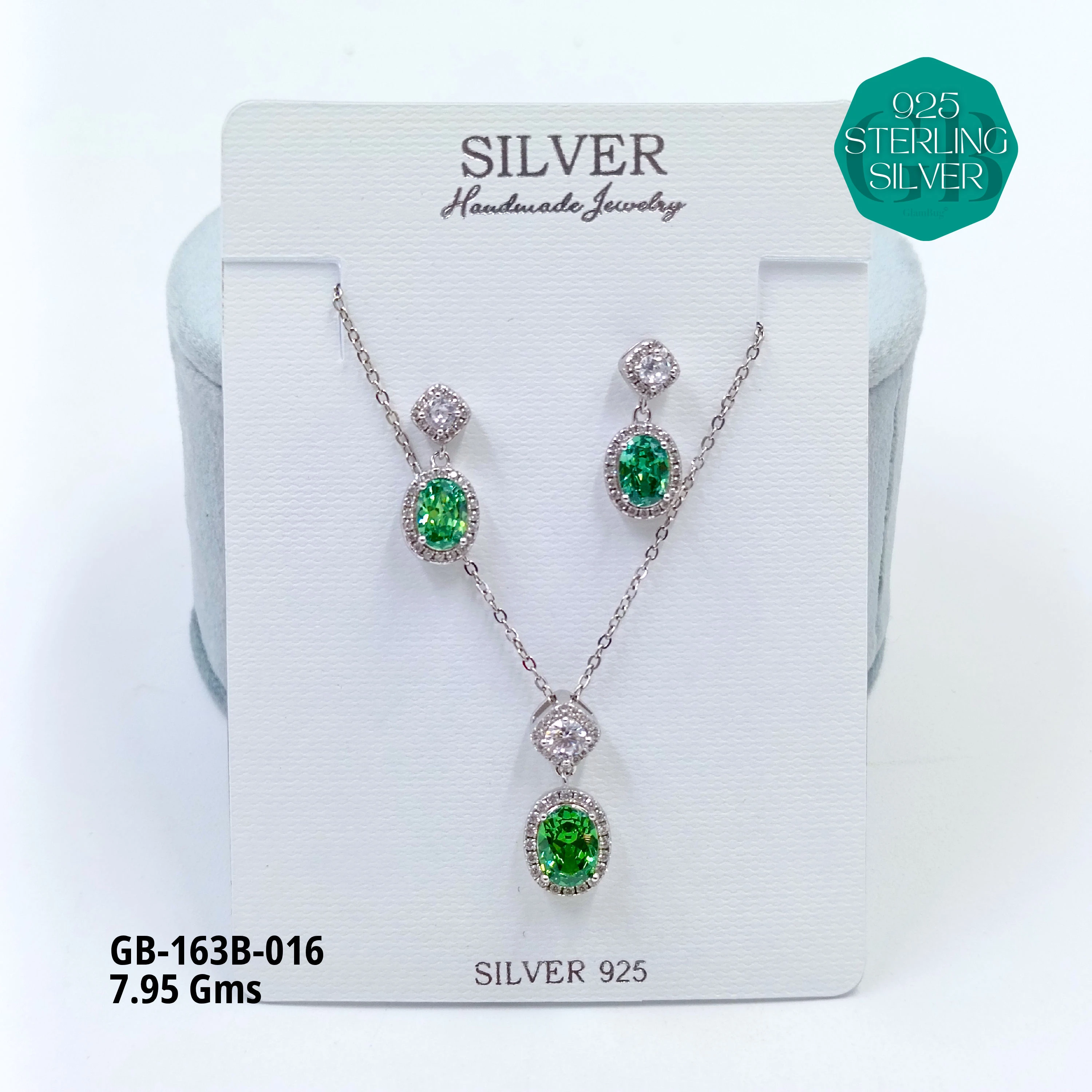 EXCLUSIVE CHAIN PENDANT - Premium 925 Silver Jewellery - SKU: GB-163B-016 - Hyderabad Silver Importers