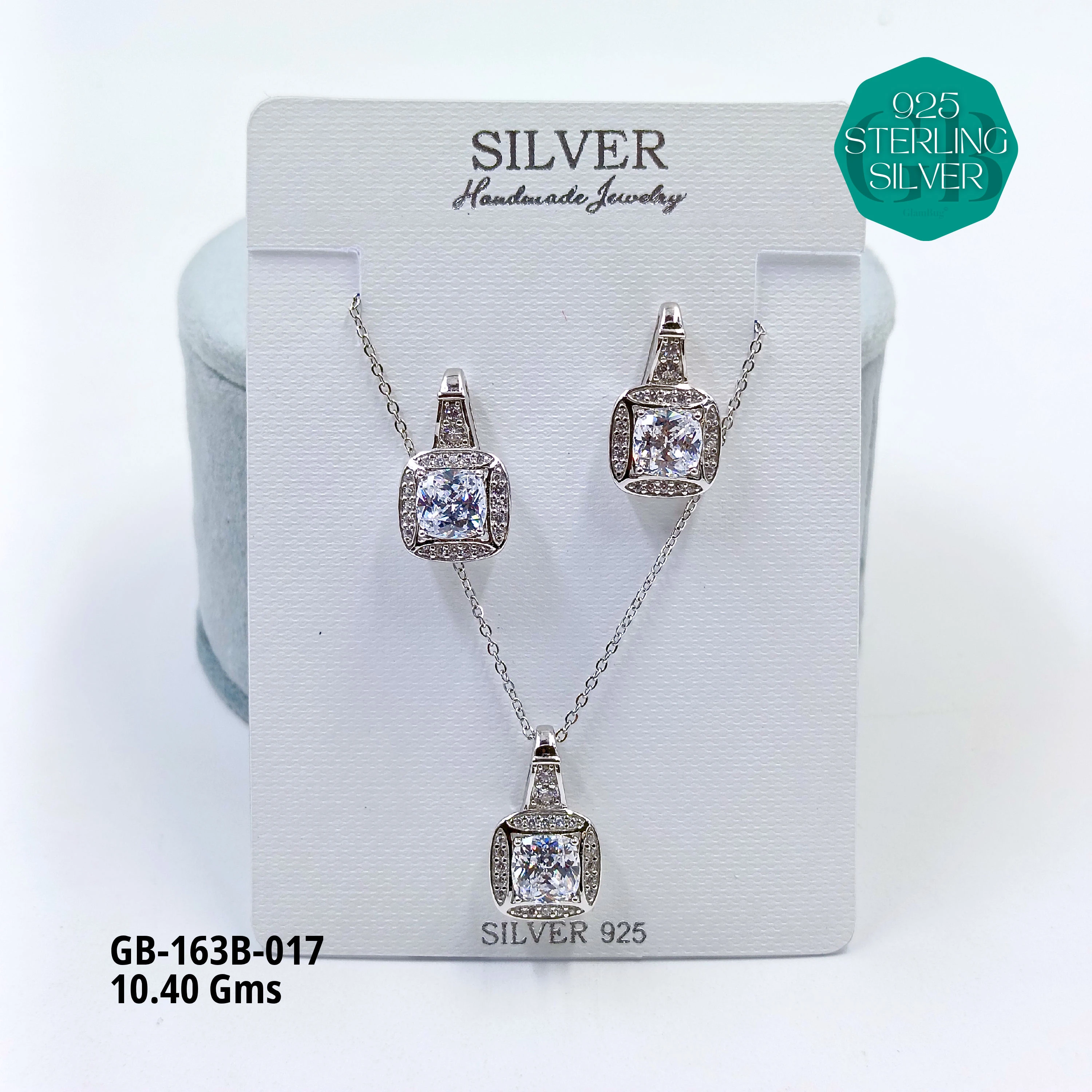 EXCLUSIVE CHAIN PENDANT - Premium 925 Silver Jewellery - SKU: GB-163B-017 - Hyderabad Silver Importers