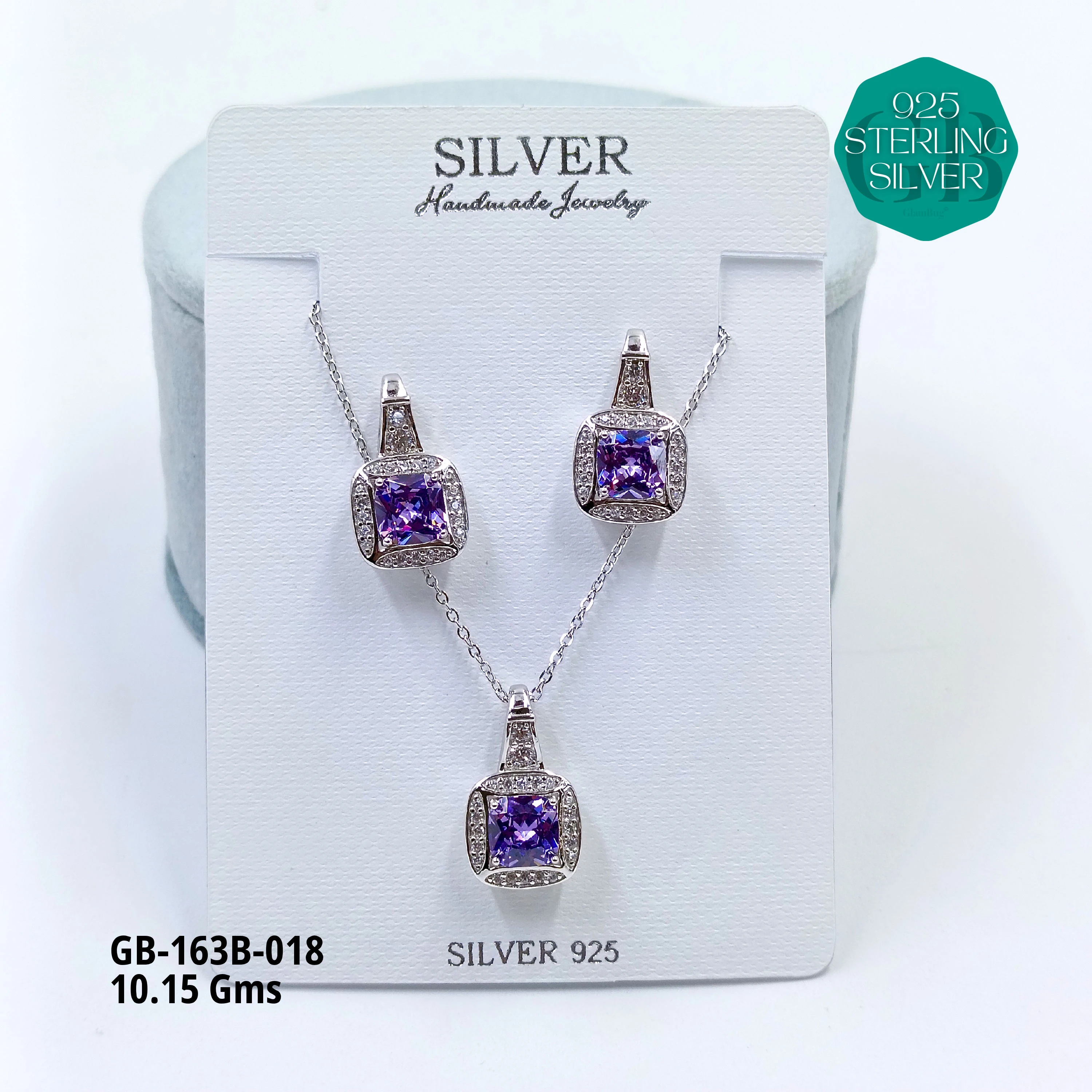 EXCLUSIVE CHAIN PENDANT - Premium 925 Silver Jewellery - SKU: GB-163B-018 - Hyderabad Silver Importers