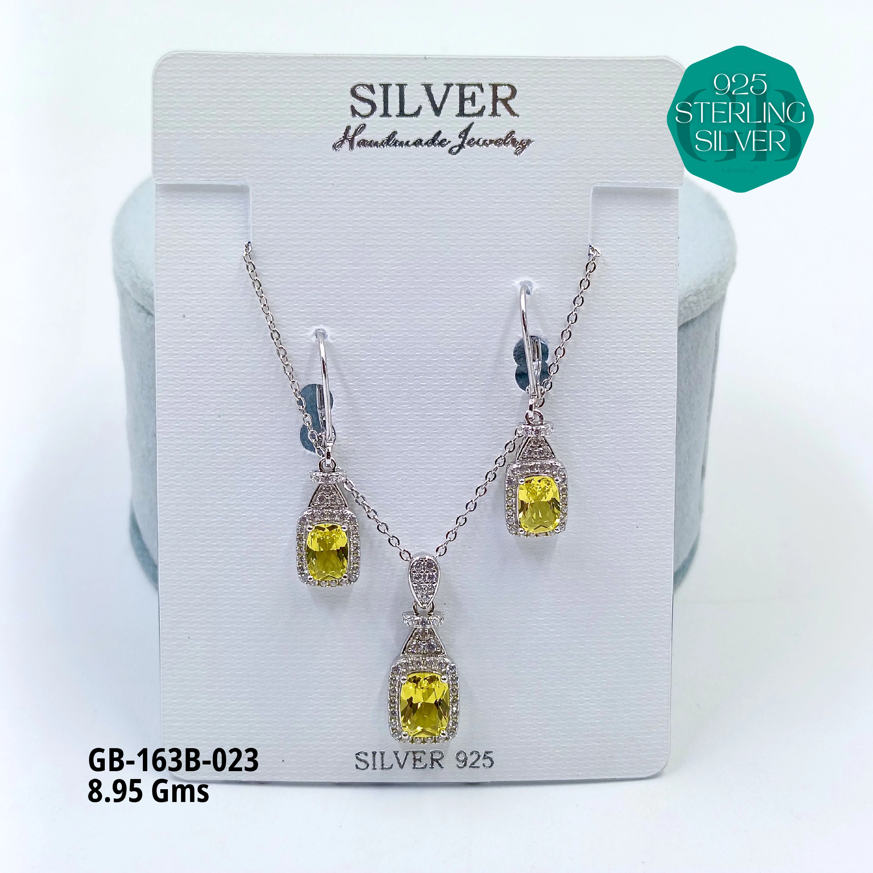 EXCLUSIVE CHAIN PENDANT - Premium 925 Silver Jewellery - SKU: GB-163B-023 - Hyderabad Silver Importers