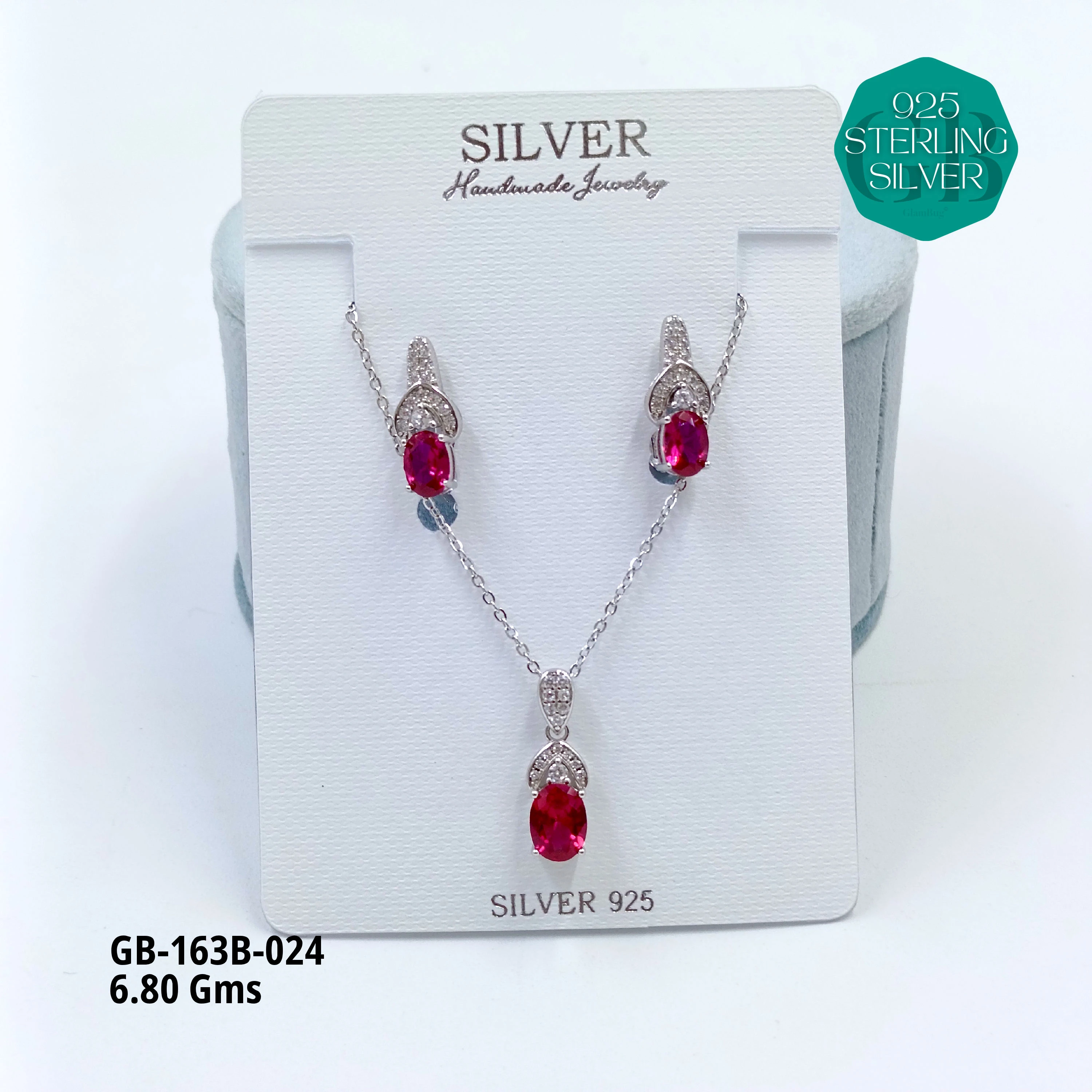 EXCLUSIVE CHAIN PENDANT - Premium 925 Silver Jewellery - SKU: GB-163B-024 - Hyderabad Silver Importers