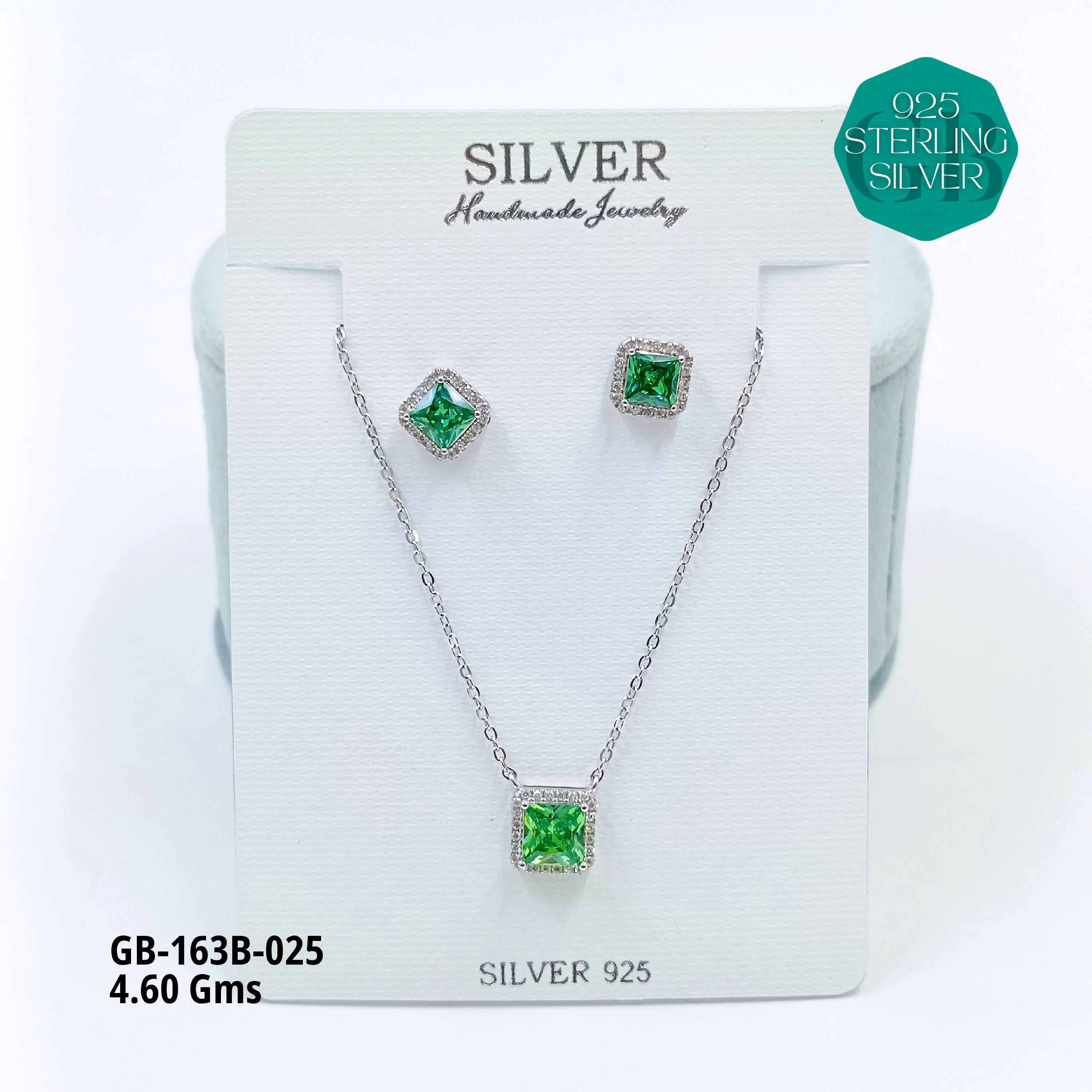 EXCLUSIVE CHAIN PENDANT - Premium 925 Silver Jewellery - SKU: GB-163B-025 - Hyderabad Silver Importers