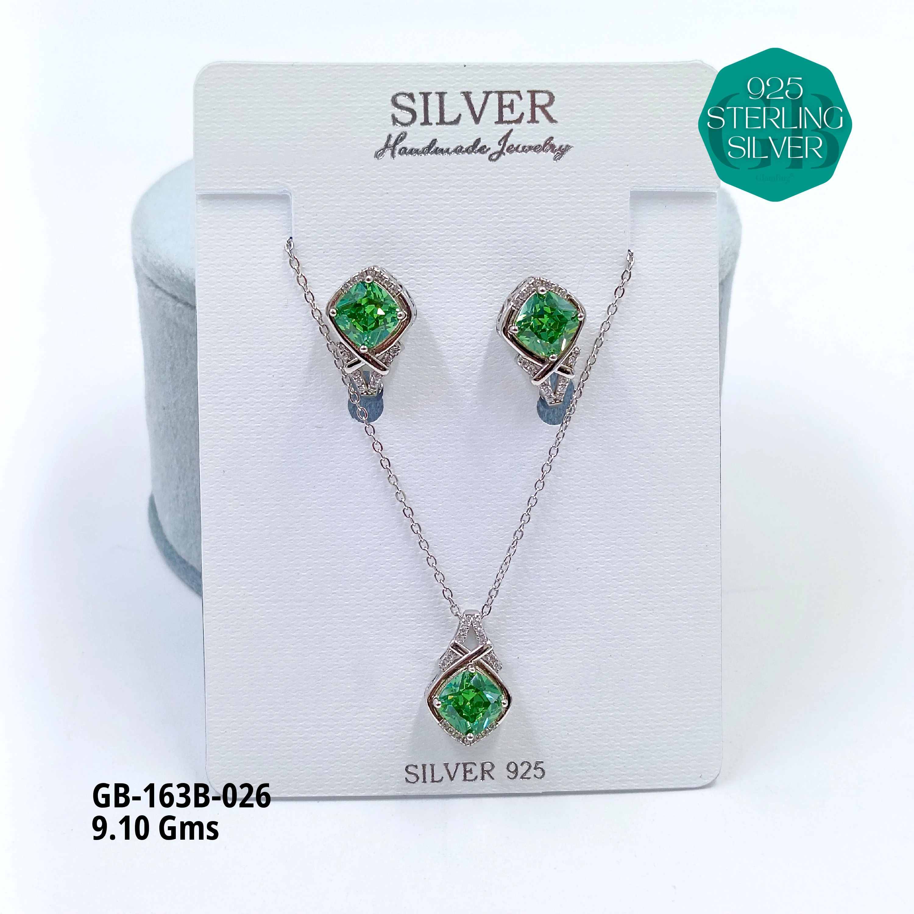 EXCLUSIVE CHAIN PENDANT - Premium 925 Silver Jewellery - SKU: GB-163B-026 - Hyderabad Silver Importers