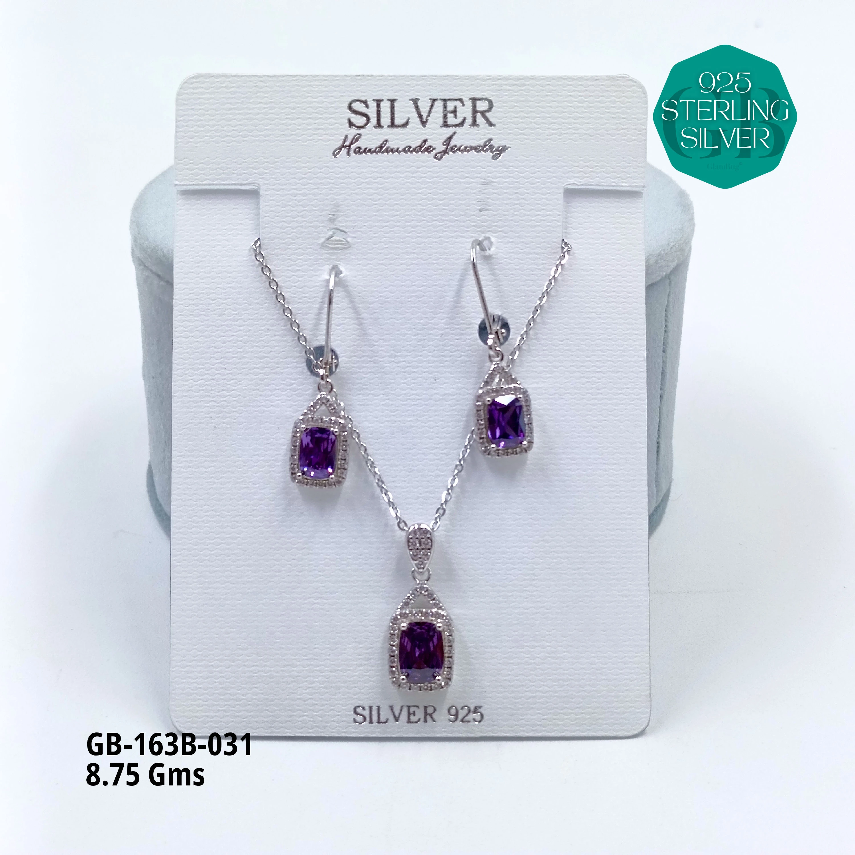 EXCLUSIVE CHAIN PENDANT - Premium 925 Silver Jewellery - SKU: GB-163B-031 - Hyderabad Silver Importers
