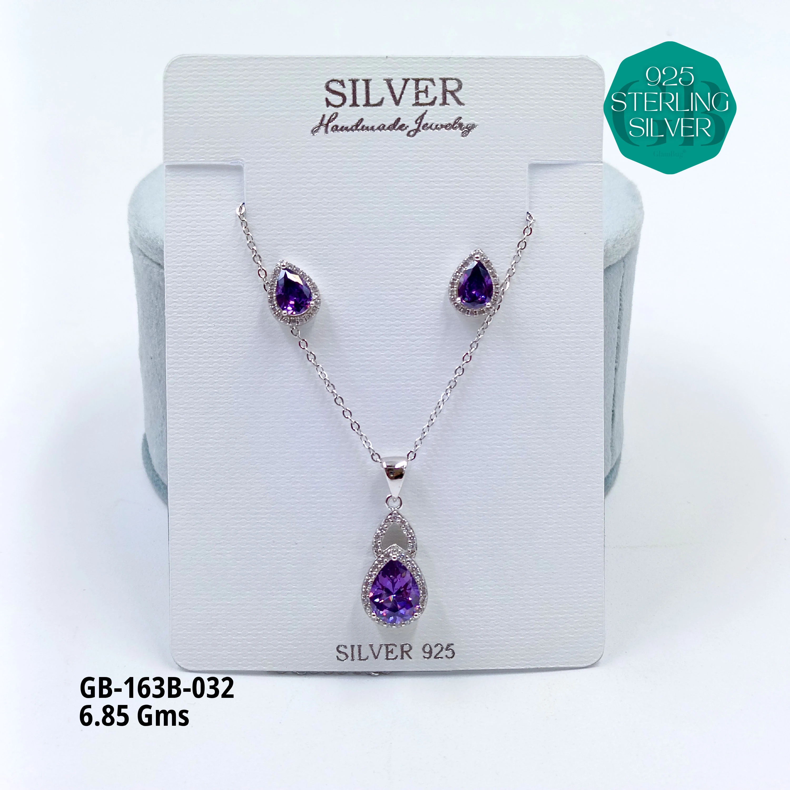 EXCLUSIVE CHAIN PENDANT - Premium 925 Silver Jewellery - SKU: GB-163B-032 - Hyderabad Silver Importers