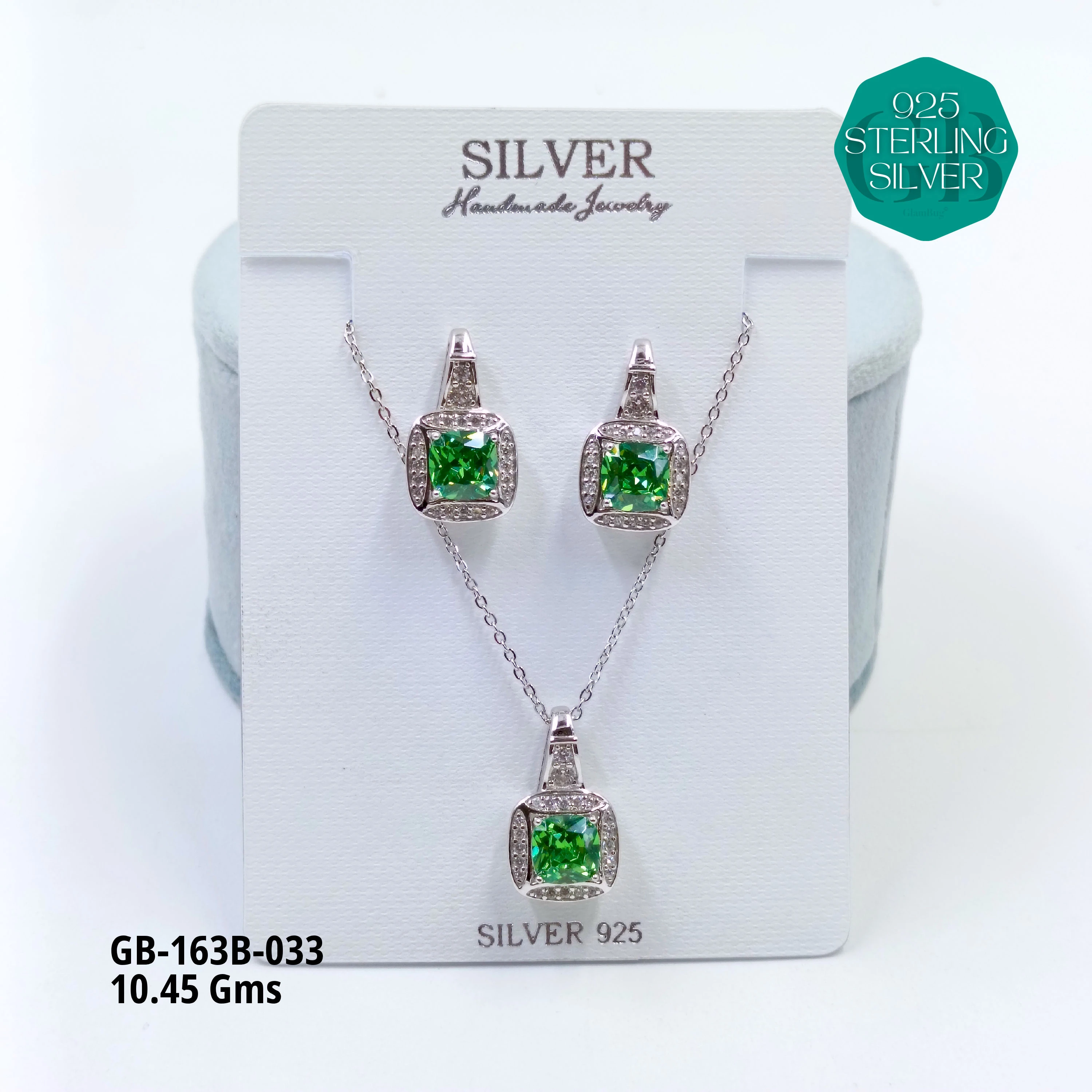 EXCLUSIVE CHAIN PENDANT - Premium 925 Silver Jewellery - SKU: GB-163B-033 - Hyderabad Silver Importers