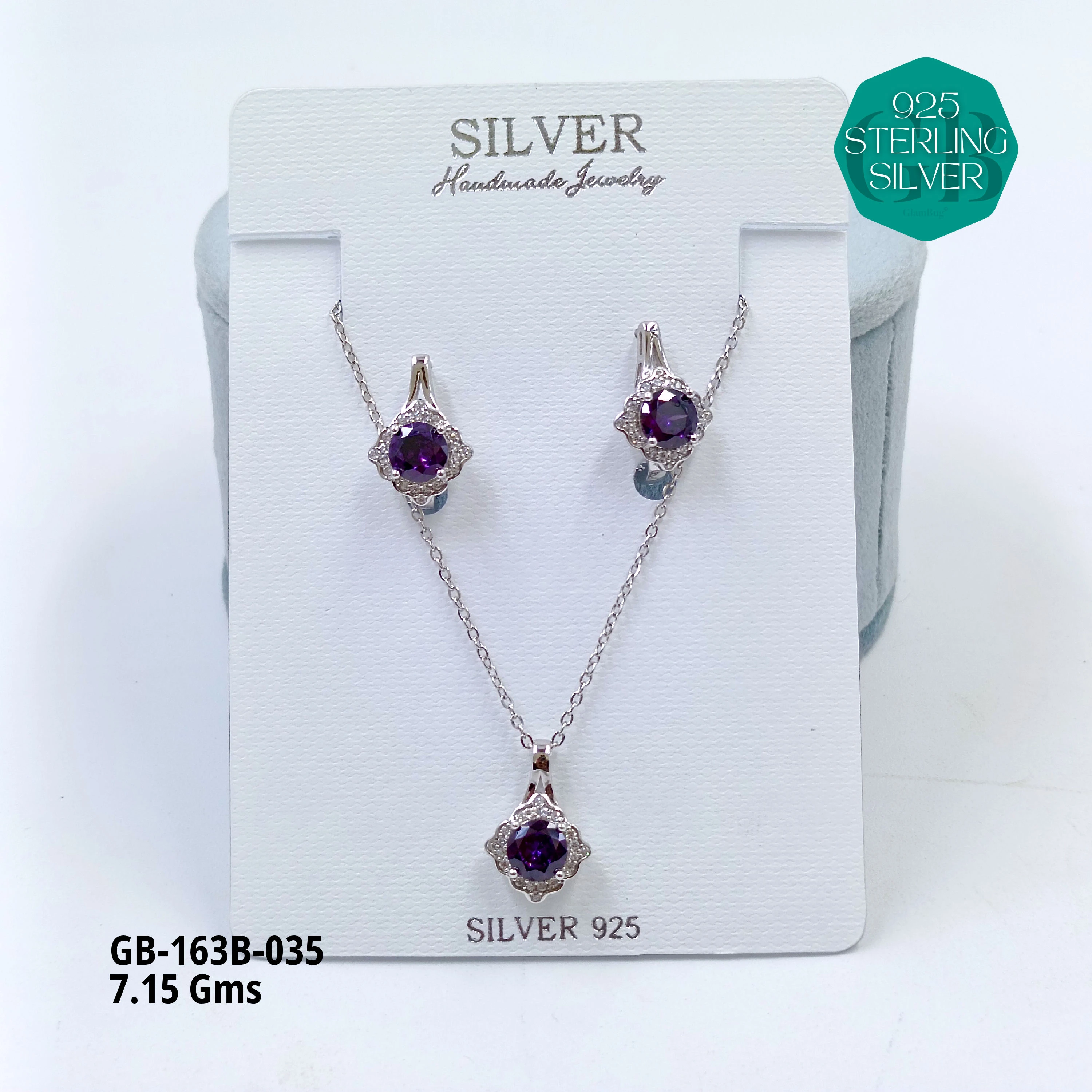 EXCLUSIVE CHAIN PENDANT - Premium 925 Silver Jewellery - SKU: GB-163B-035 - Hyderabad Silver Importers