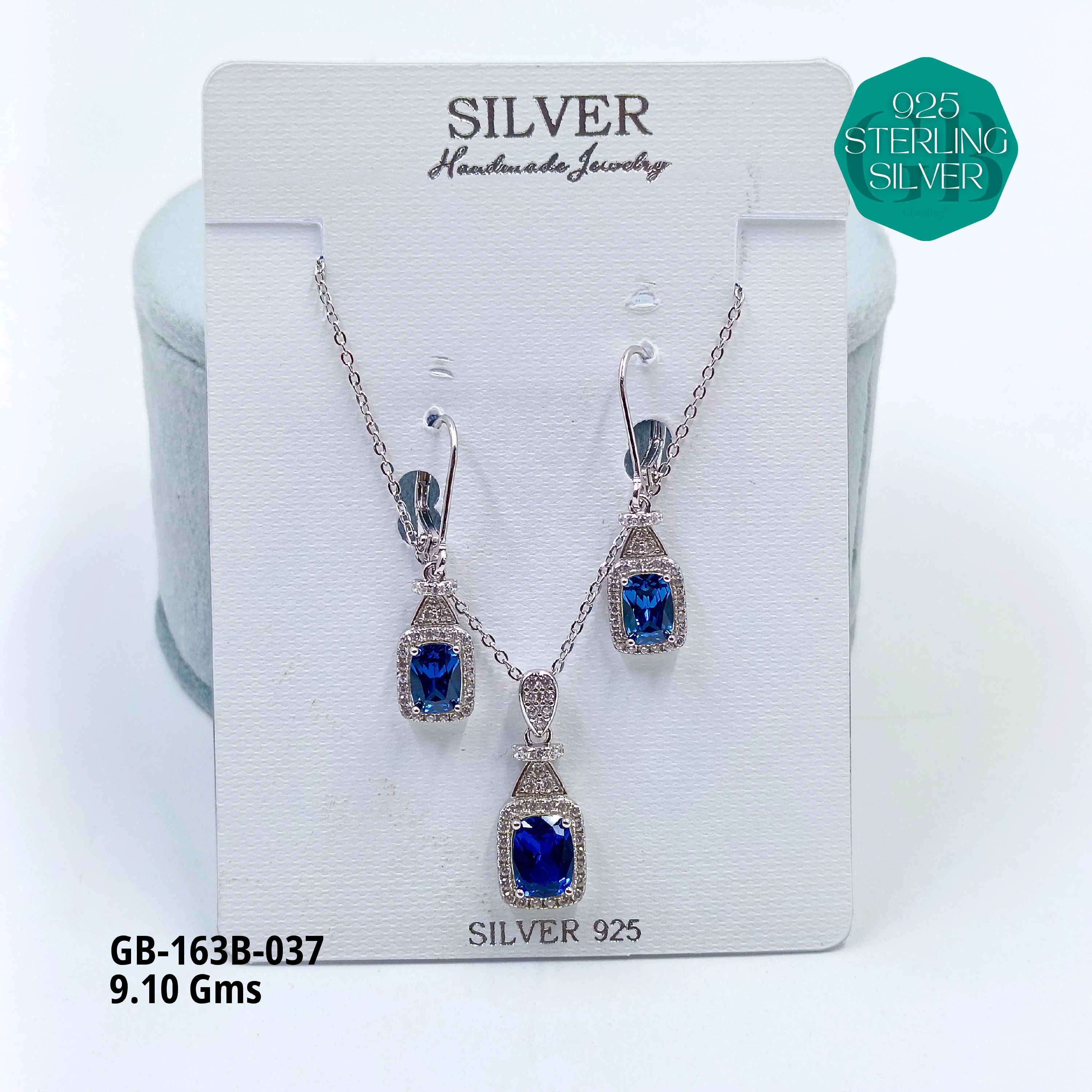 EXCLUSIVE CHAIN PENDANT - Premium 925 Silver Jewellery - SKU: GB-163B-037 - Hyderabad Silver Importers