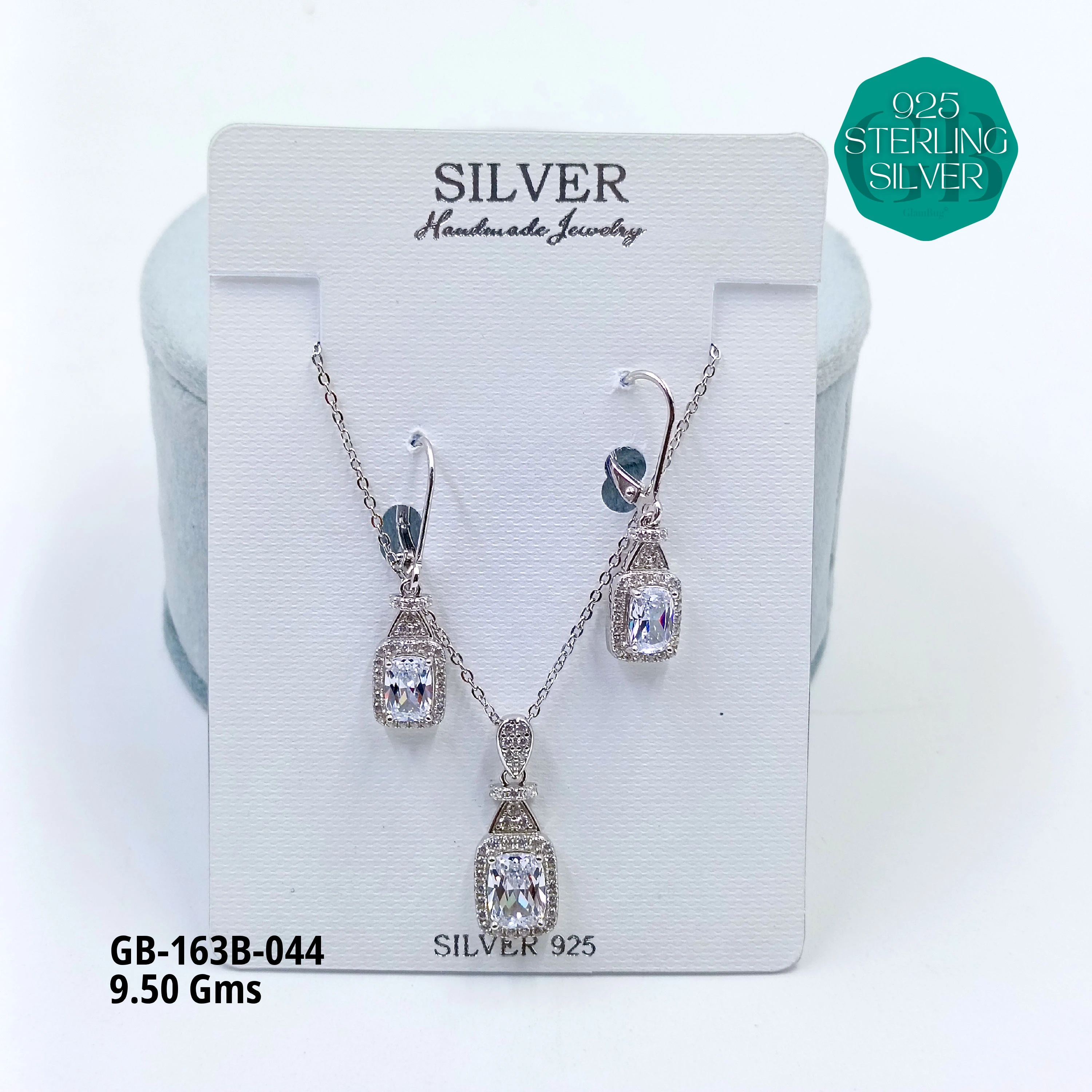 EXCLUSIVE CHAIN PENDANT - Premium 925 Silver Jewellery - SKU: GB-163B-044 - Hyderabad Silver Importers