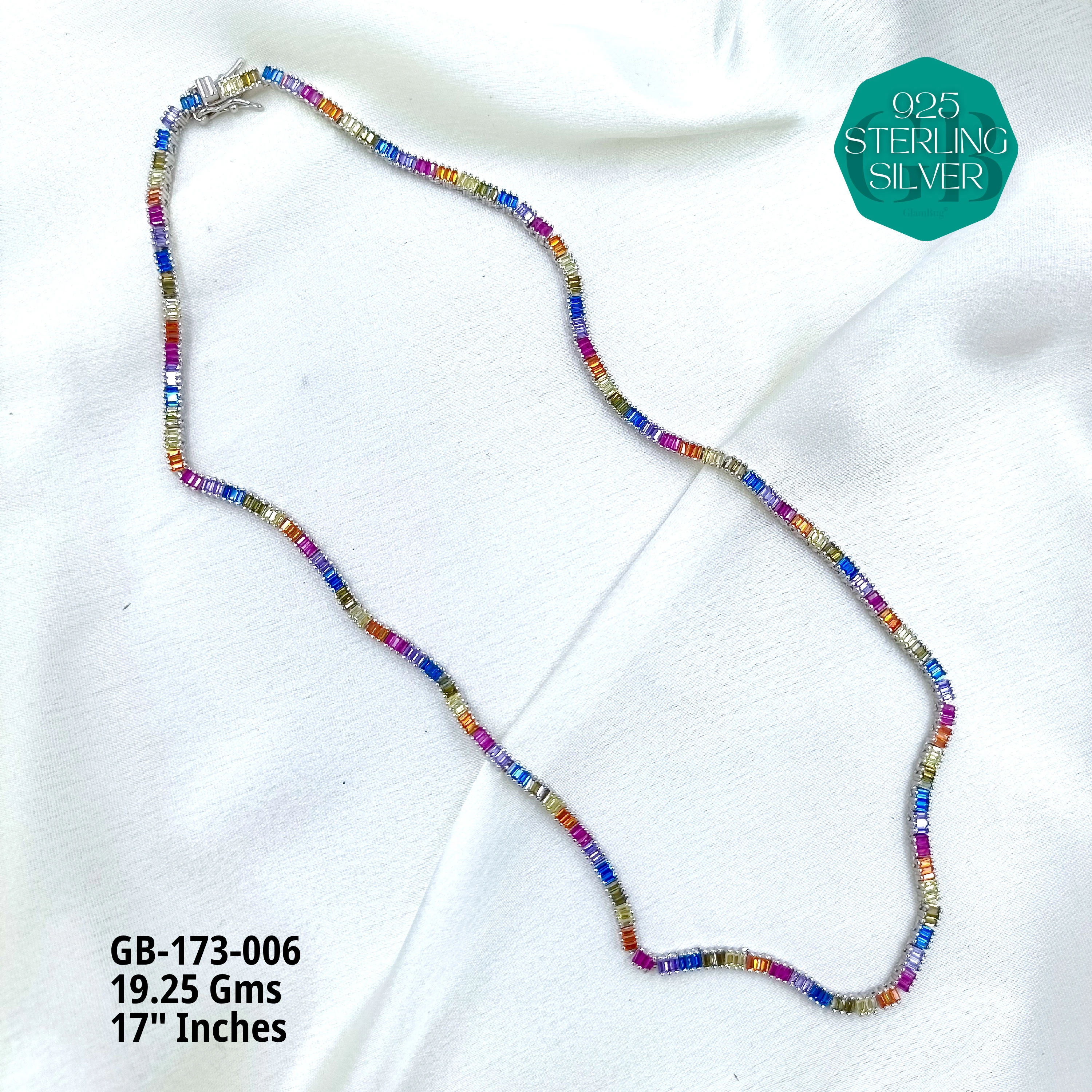 GLAM NECK-PIECES - Premium 925 Silver Jewellery - SKU: GB-173-006 - Hyderabad Silver Importers