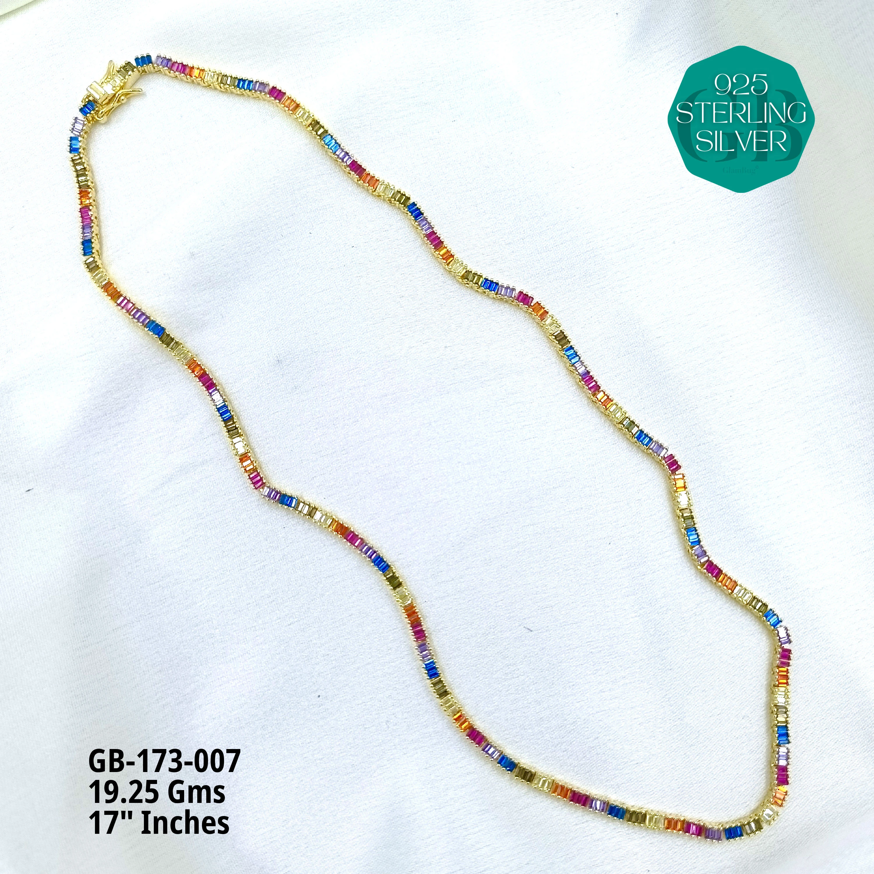 GLAM NECK-PIECES - Premium 925 Silver Jewellery - SKU: GB-173-007 - Hyderabad Silver Importers