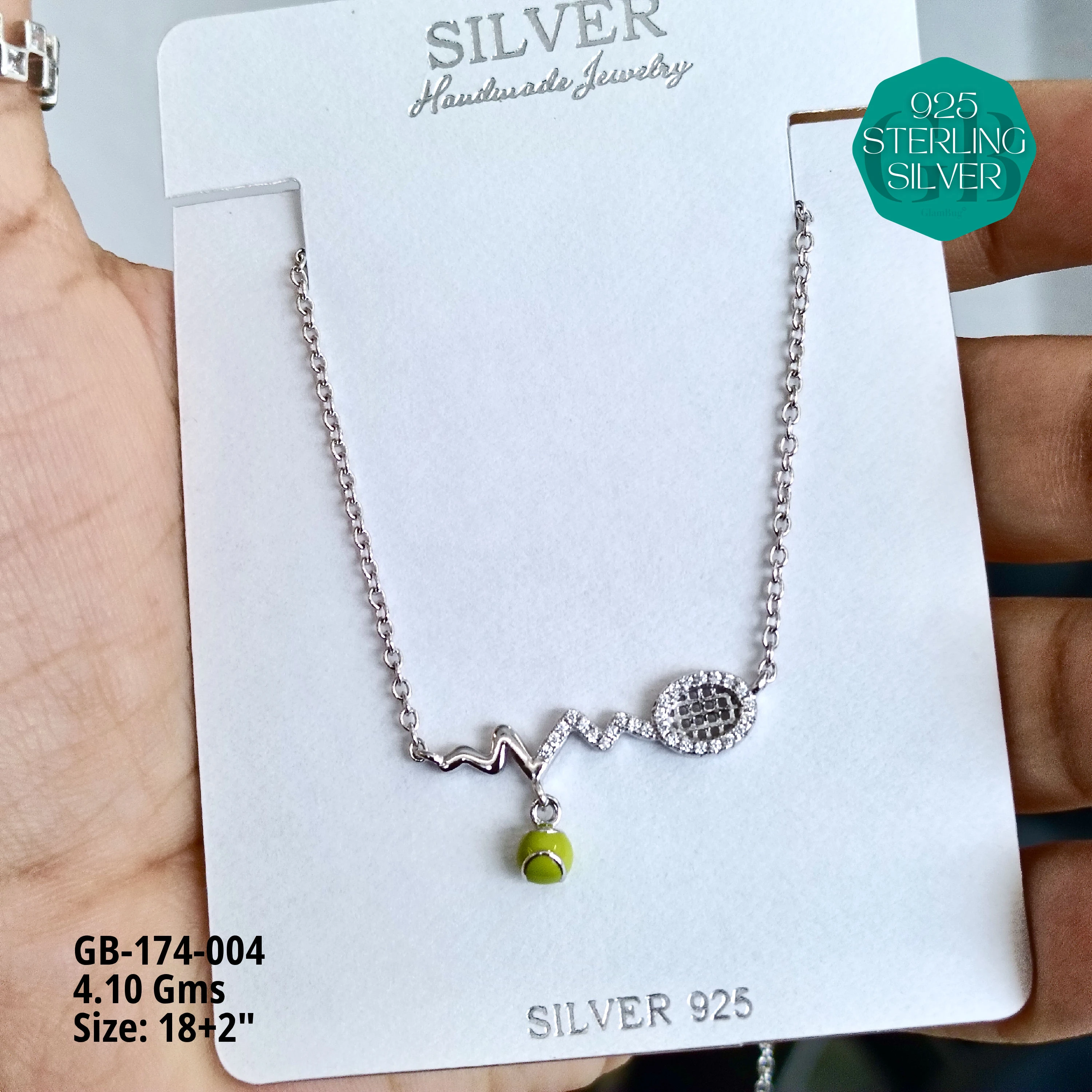 GLORY CHAINS LIGHT WEIGHT - Premium 925 Silver Jewellery - SKU: GB-174-004 - Hyderabad Silver Importers