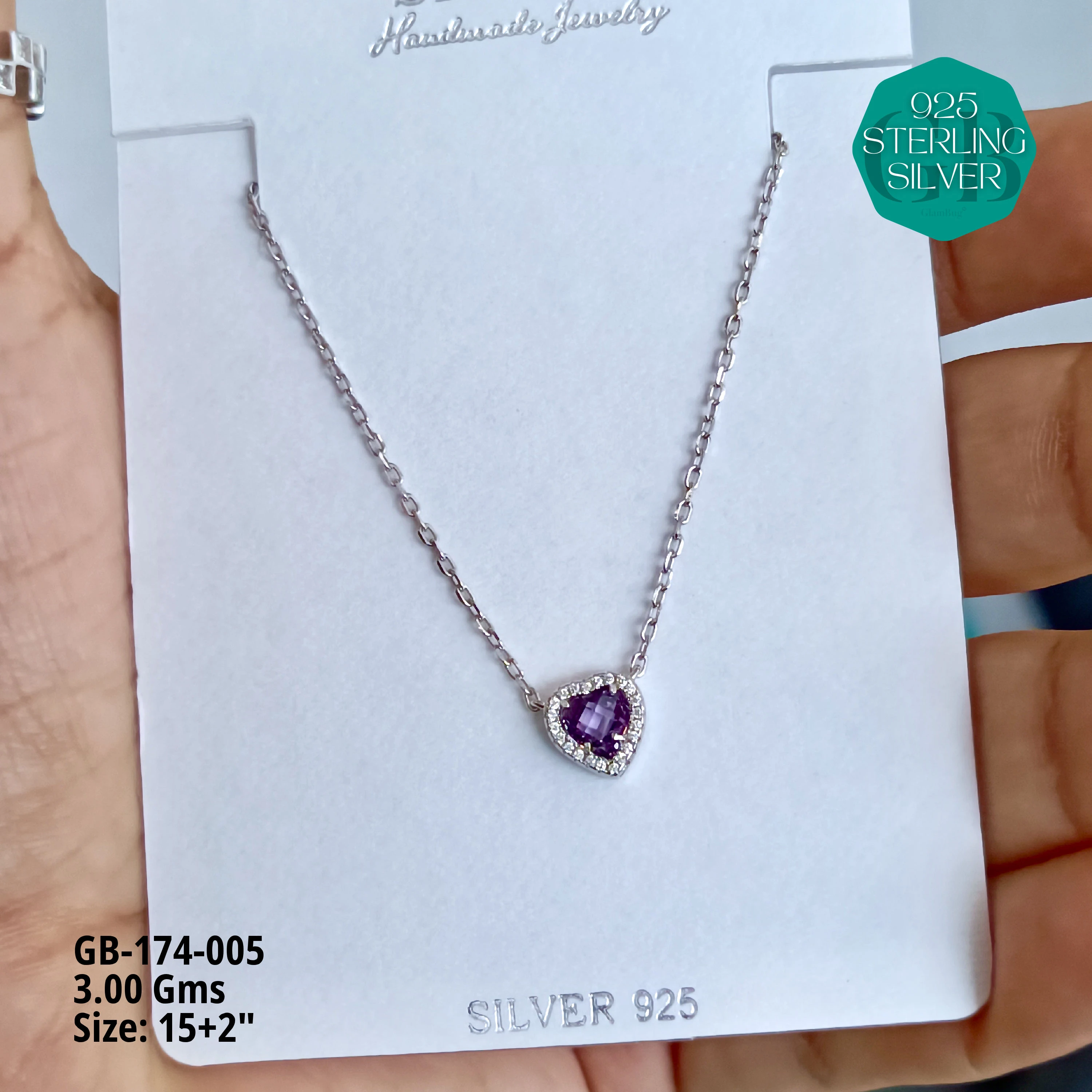 GLORY CHAINS LIGHT WEIGHT - Premium 925 Silver Jewellery - SKU: GB-174-005 - Hyderabad Silver Importers