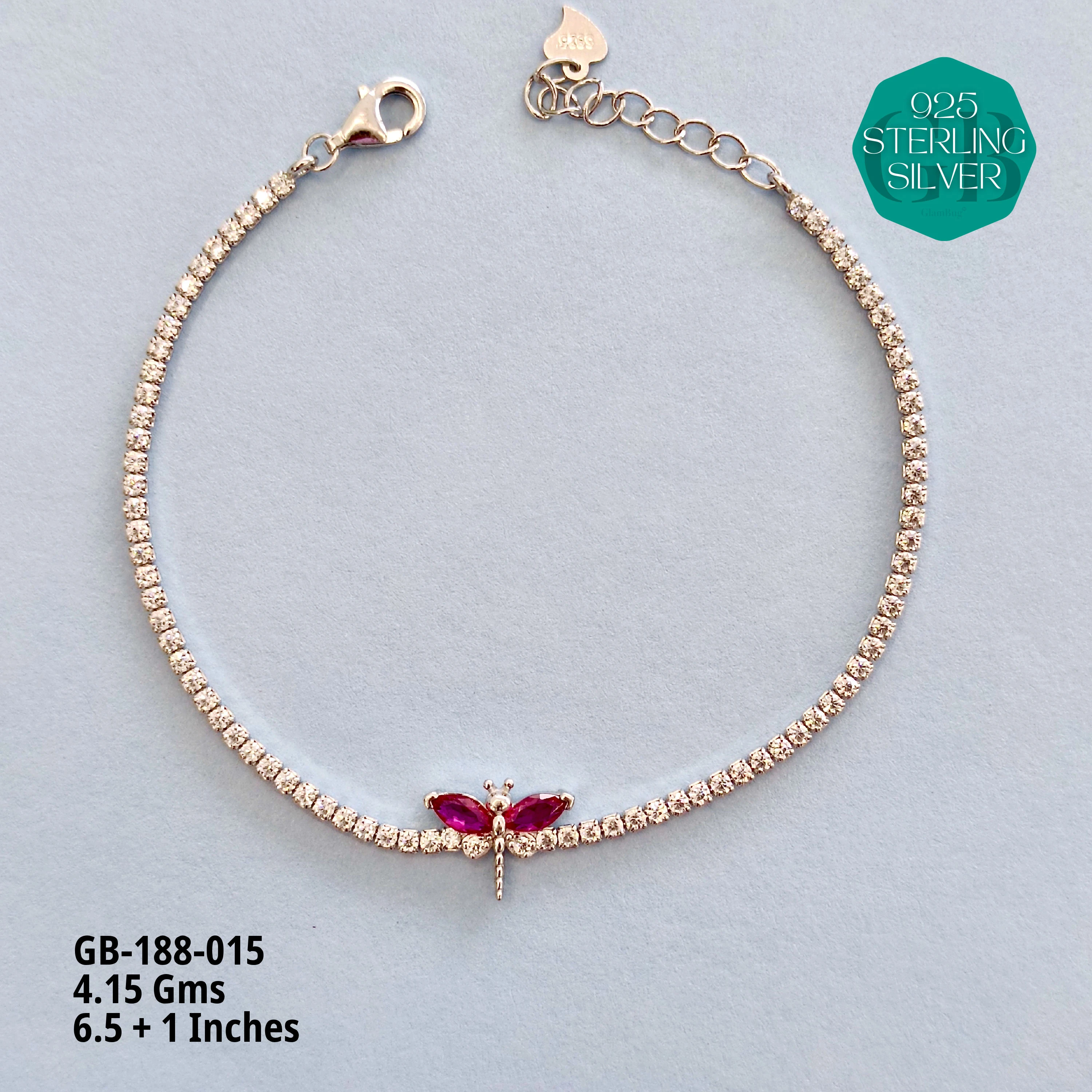 PREMIUM TENNIS BRACELETS - Premium 925 Silver Jewellery - SKU: GB-188-015 - Hyderabad Silver Importers