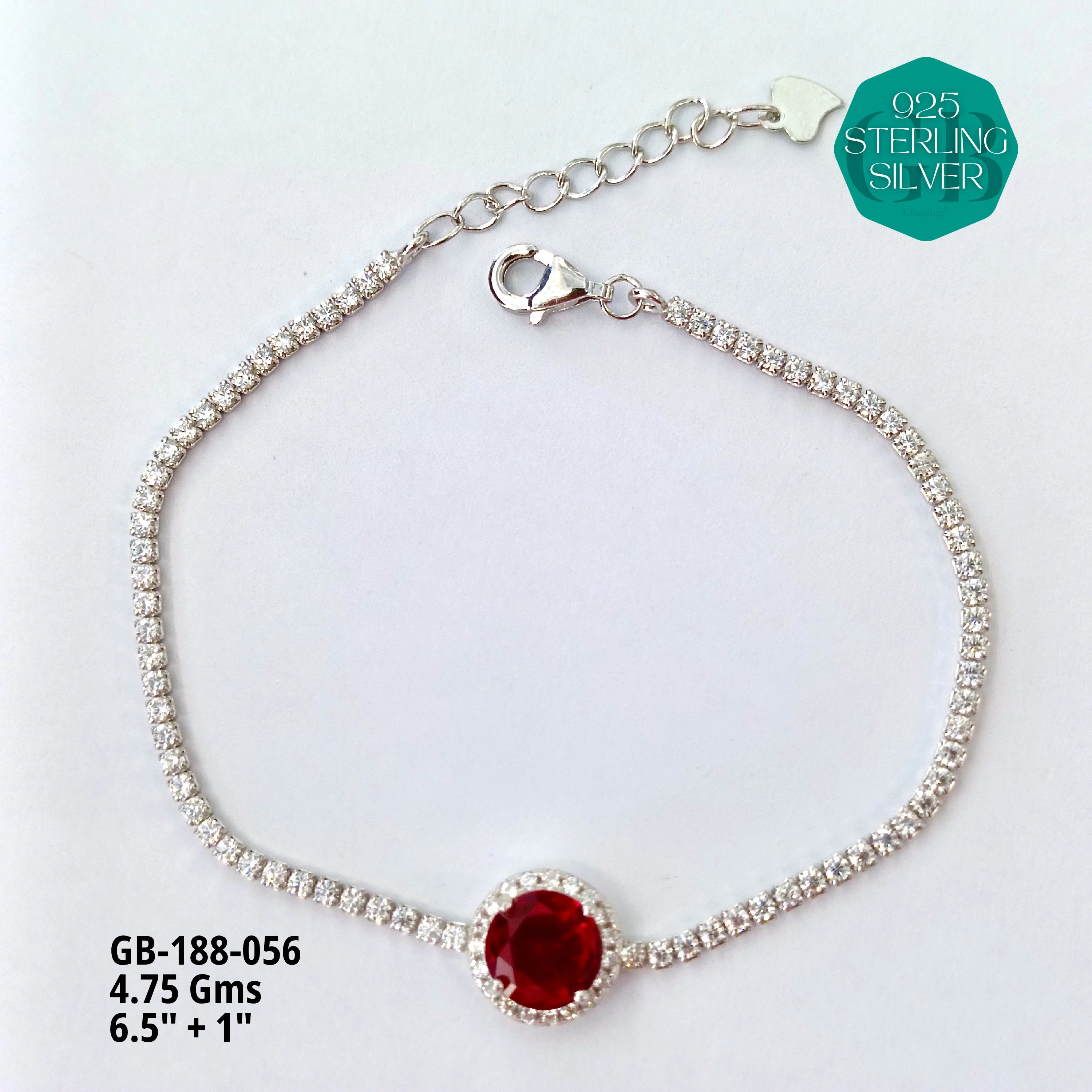 PREMIUM TENNIS BRACELETS - Premium 925 Silver Jewellery - SKU: GB-188-056 - Hyderabad Silver Importers