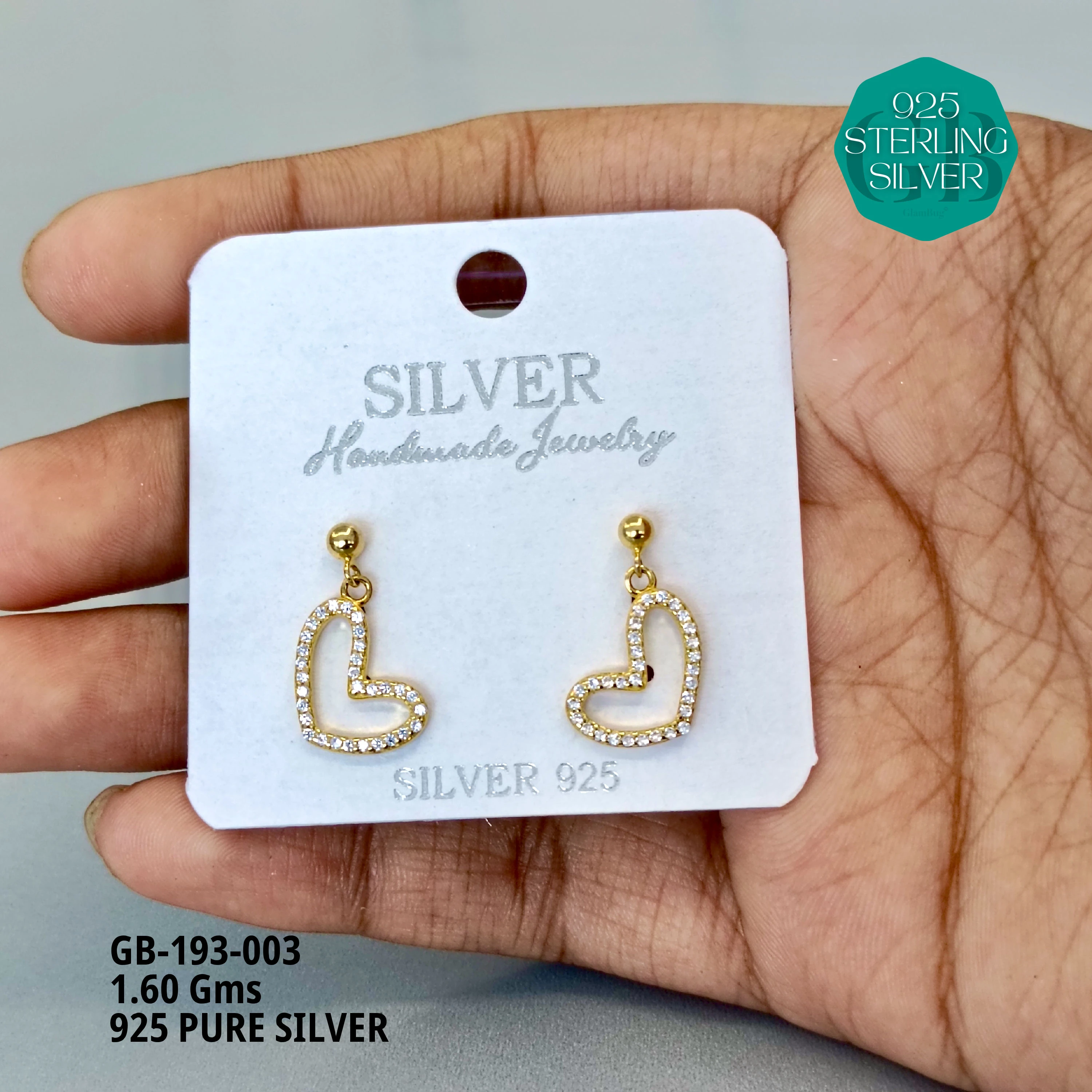 EXCLUSIVE HOOKS / SUI DHAGA - Premium 925 Silver Jewellery - SKU: GB-193-003 - Hyderabad Silver Importers