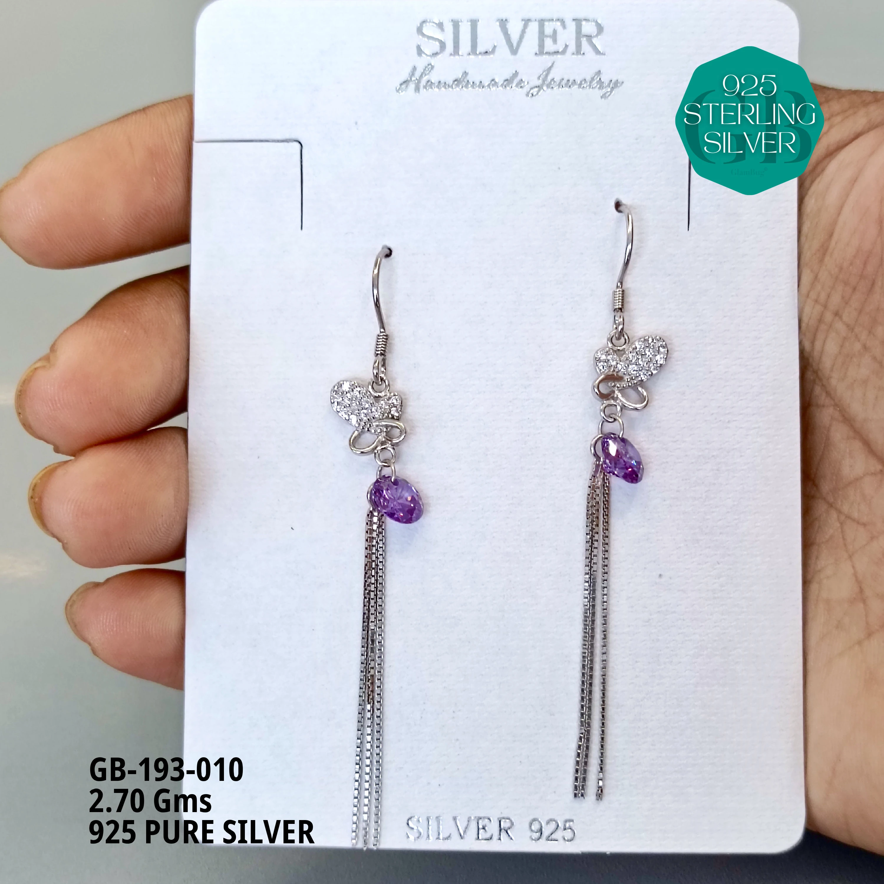 EXCLUSIVE HOOKS / SUI DHAGA - Premium 925 Silver Jewellery - SKU: GB-193-010 - Hyderabad Silver Importers