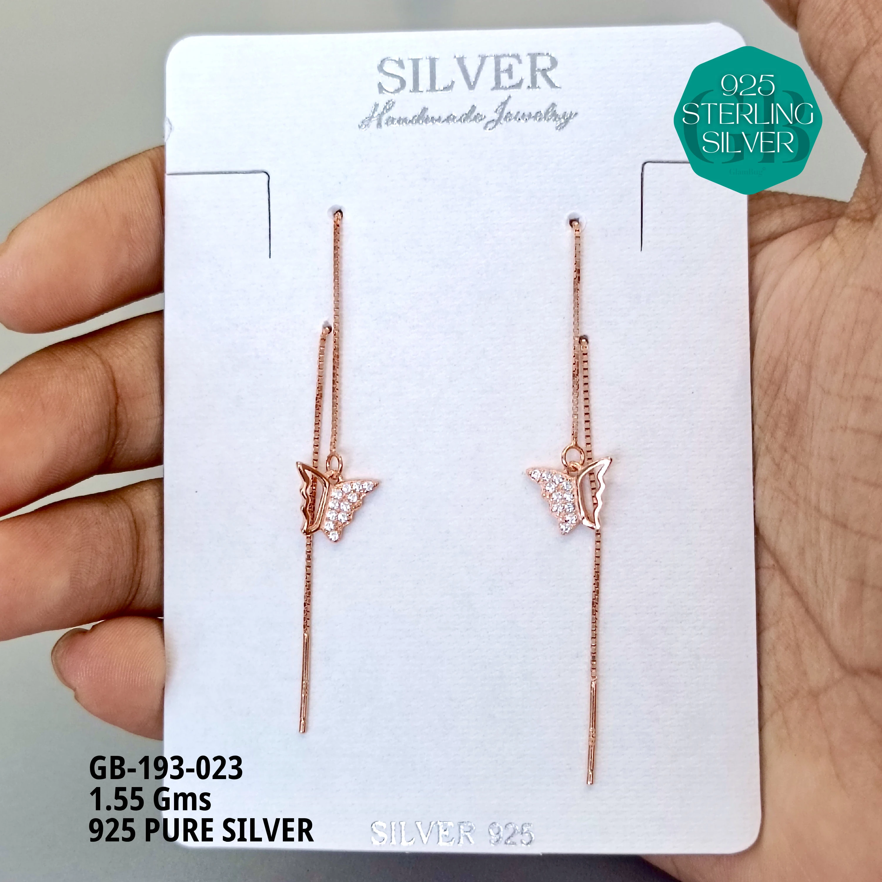 EXCLUSIVE HOOKS / SUI DHAGA - Premium 925 Silver Jewellery - SKU: GB-193-023 - Hyderabad Silver Importers