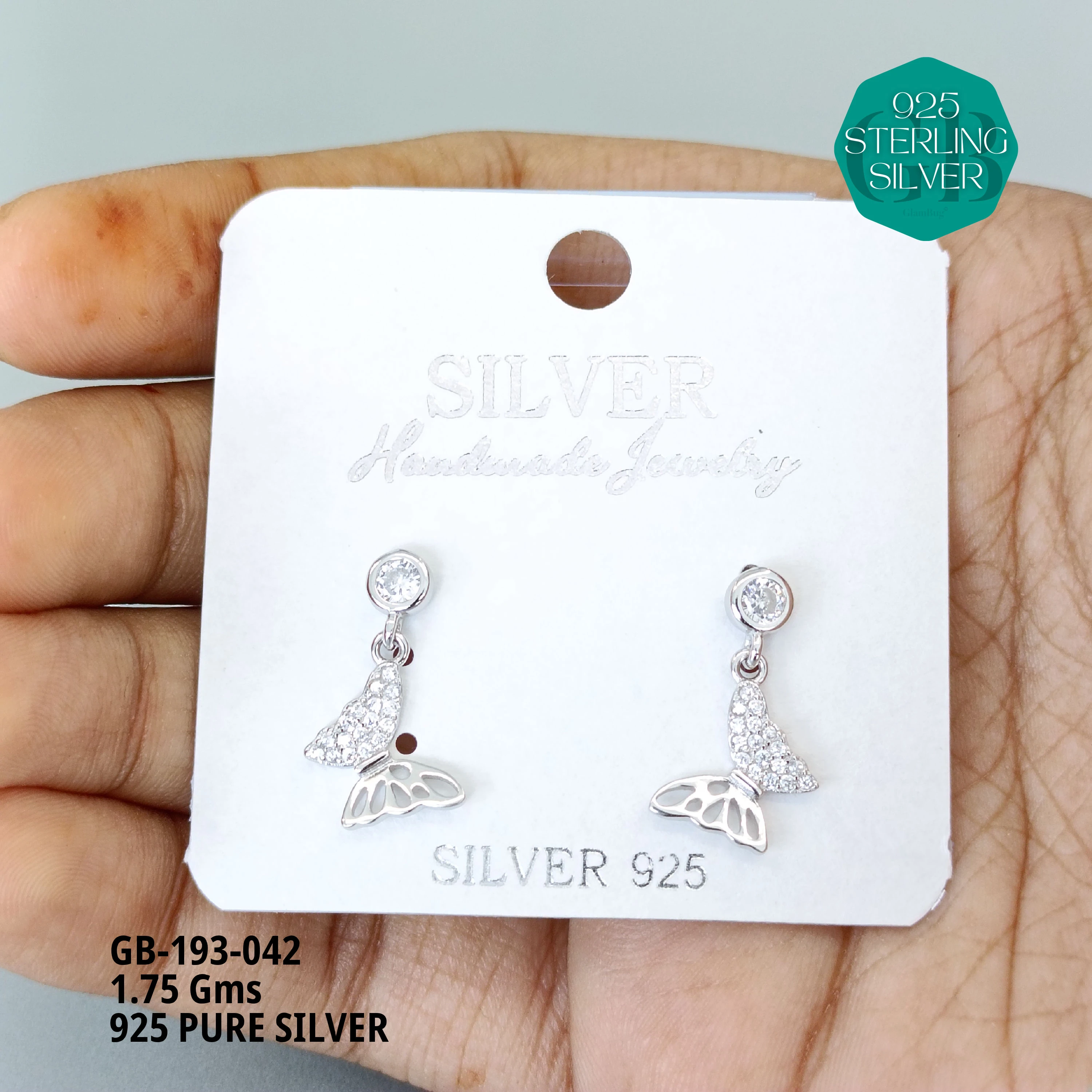 EXCLUSIVE HOOKS / SUI DHAGA - Premium 925 Silver Jewellery - SKU: GB-193-042 - Hyderabad Silver Importers