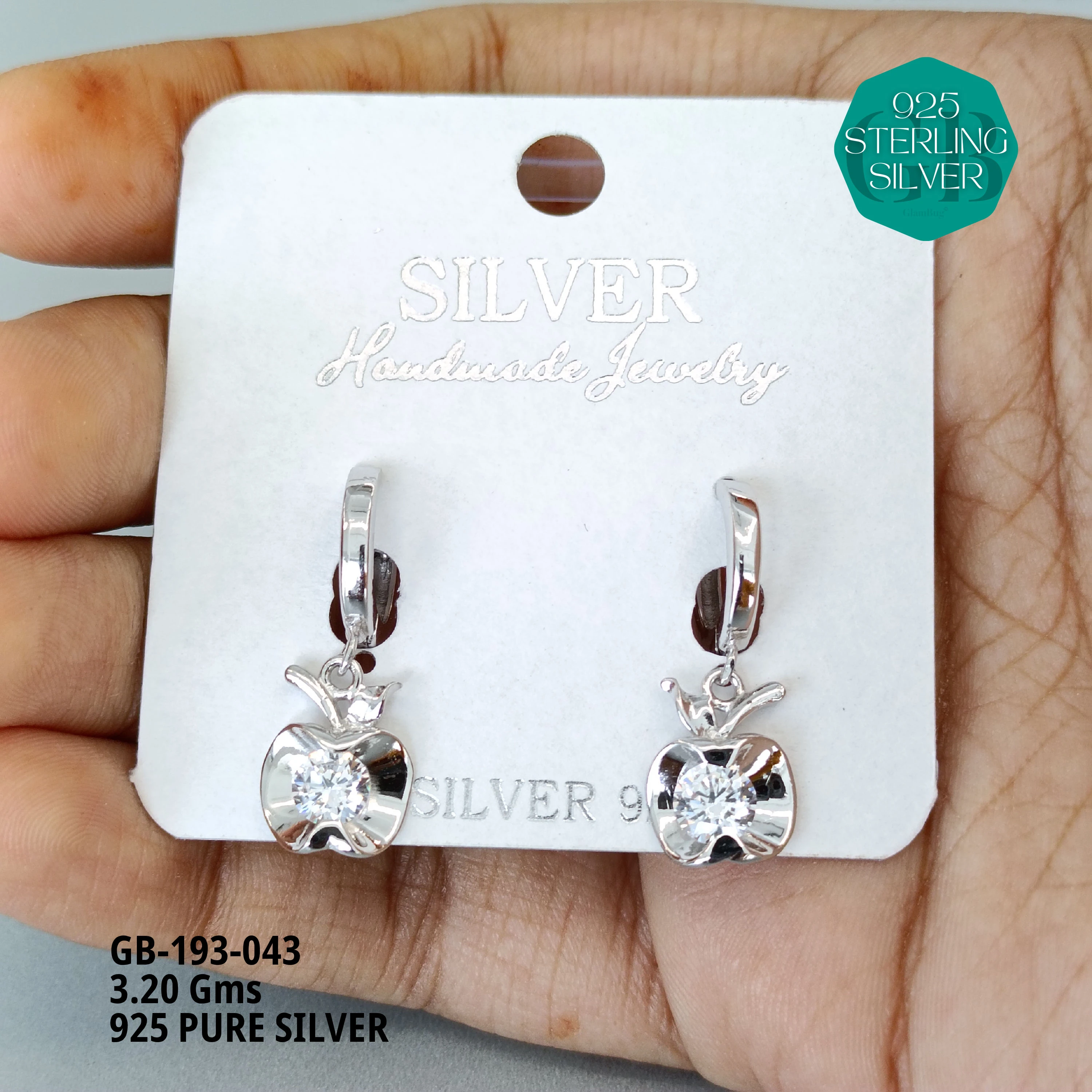 EXCLUSIVE HOOKS / SUI DHAGA - Premium 925 Silver Jewellery - SKU: GB-193-043 - Hyderabad Silver Importers