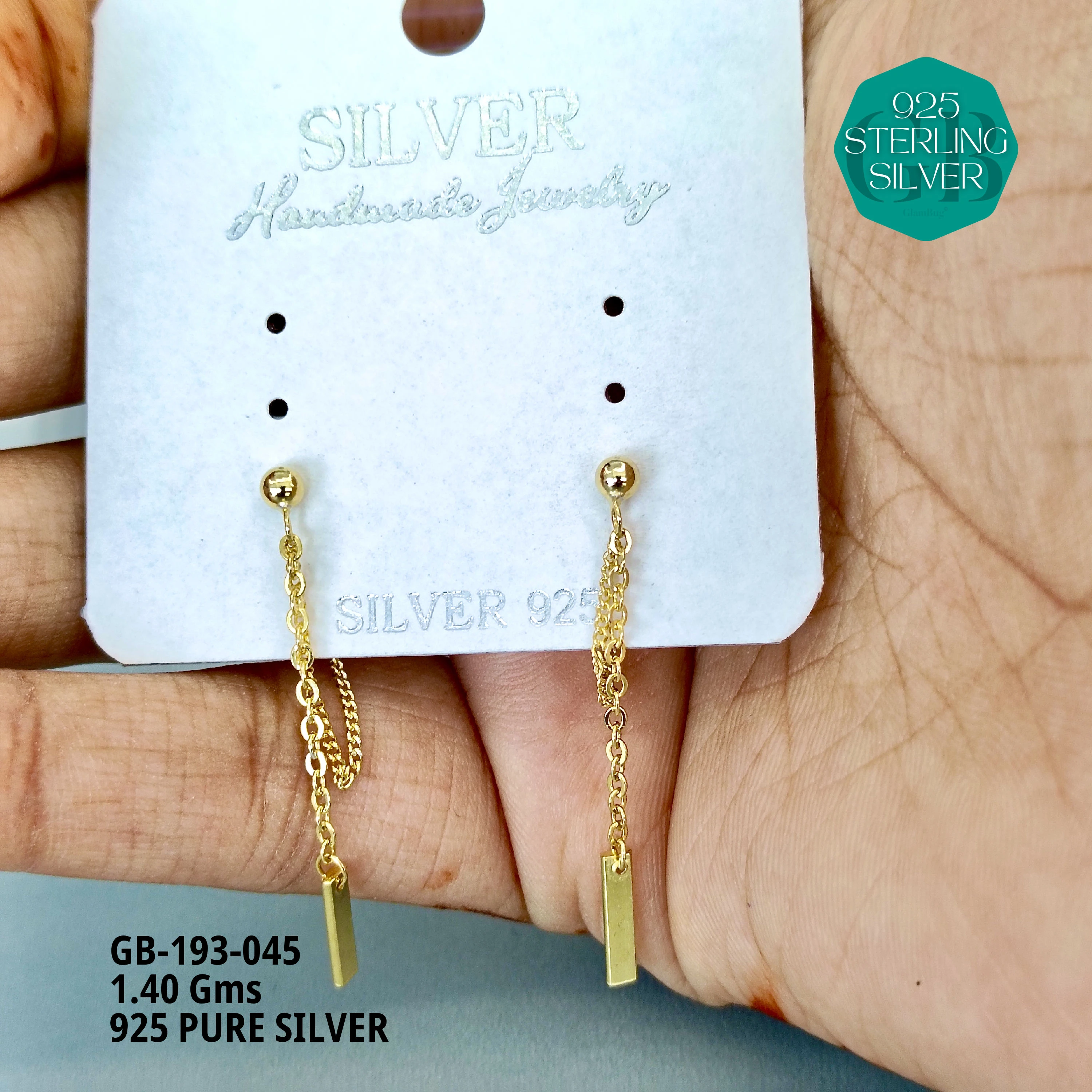 EXCLUSIVE HOOKS / SUI DHAGA - Premium 925 Silver Jewellery - SKU: GB-193-045 - Hyderabad Silver Importers