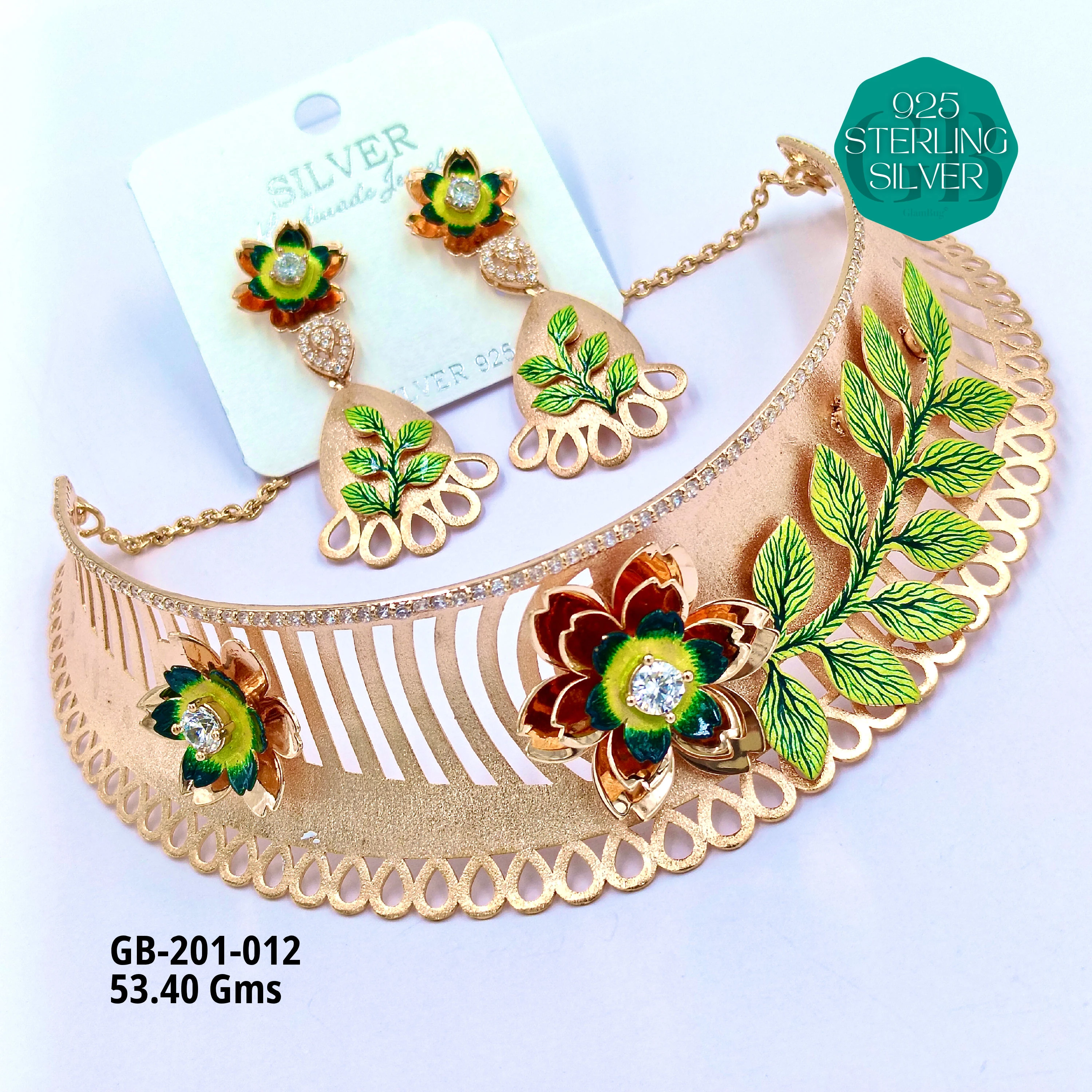 CNC CHOKAR - Premium 925 Silver Jewellery - SKU: GB-201-012 - Hyderabad Silver Importers