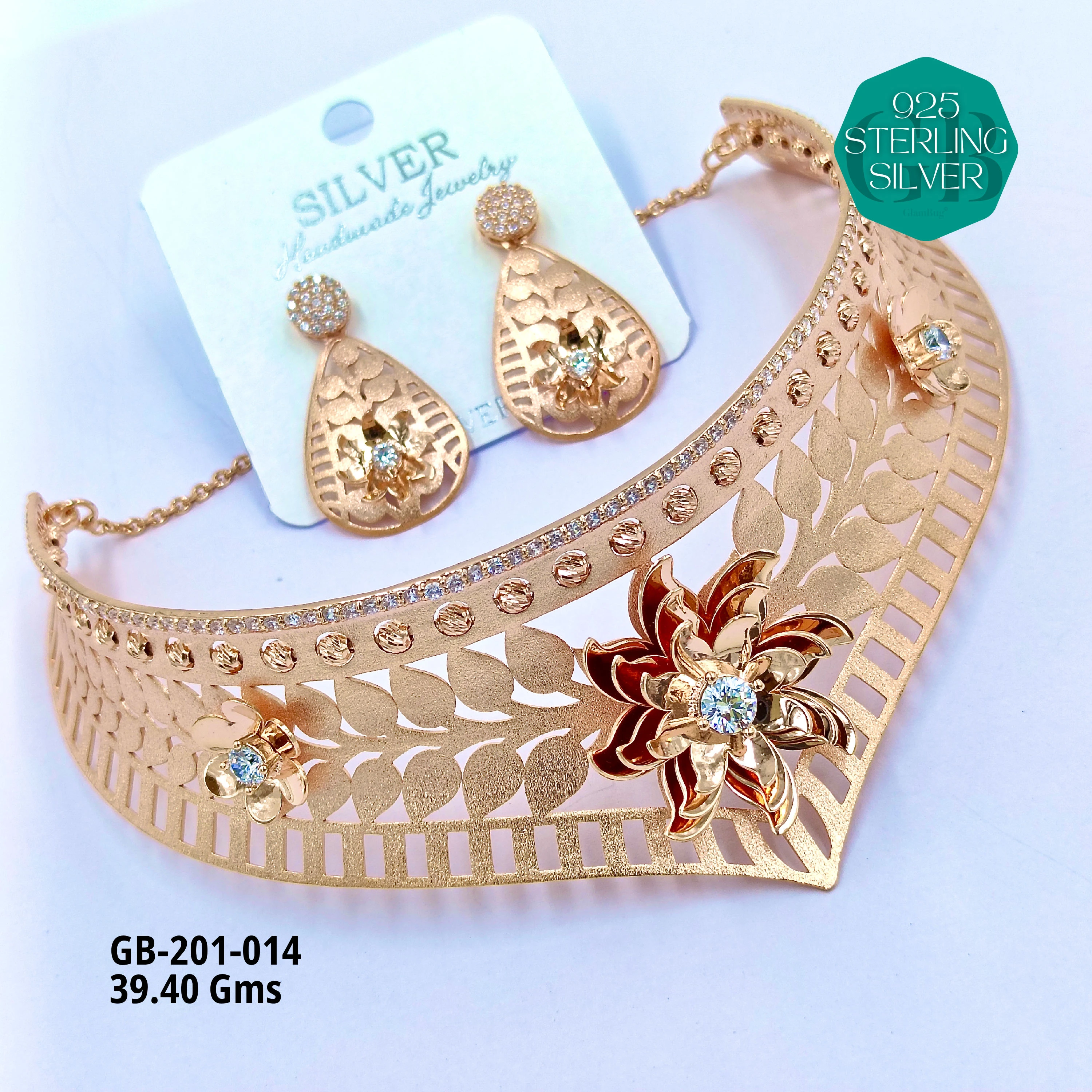 CNC CHOKAR - Premium 925 Silver Jewellery - SKU: GB-201-014 - Hyderabad Silver Importers