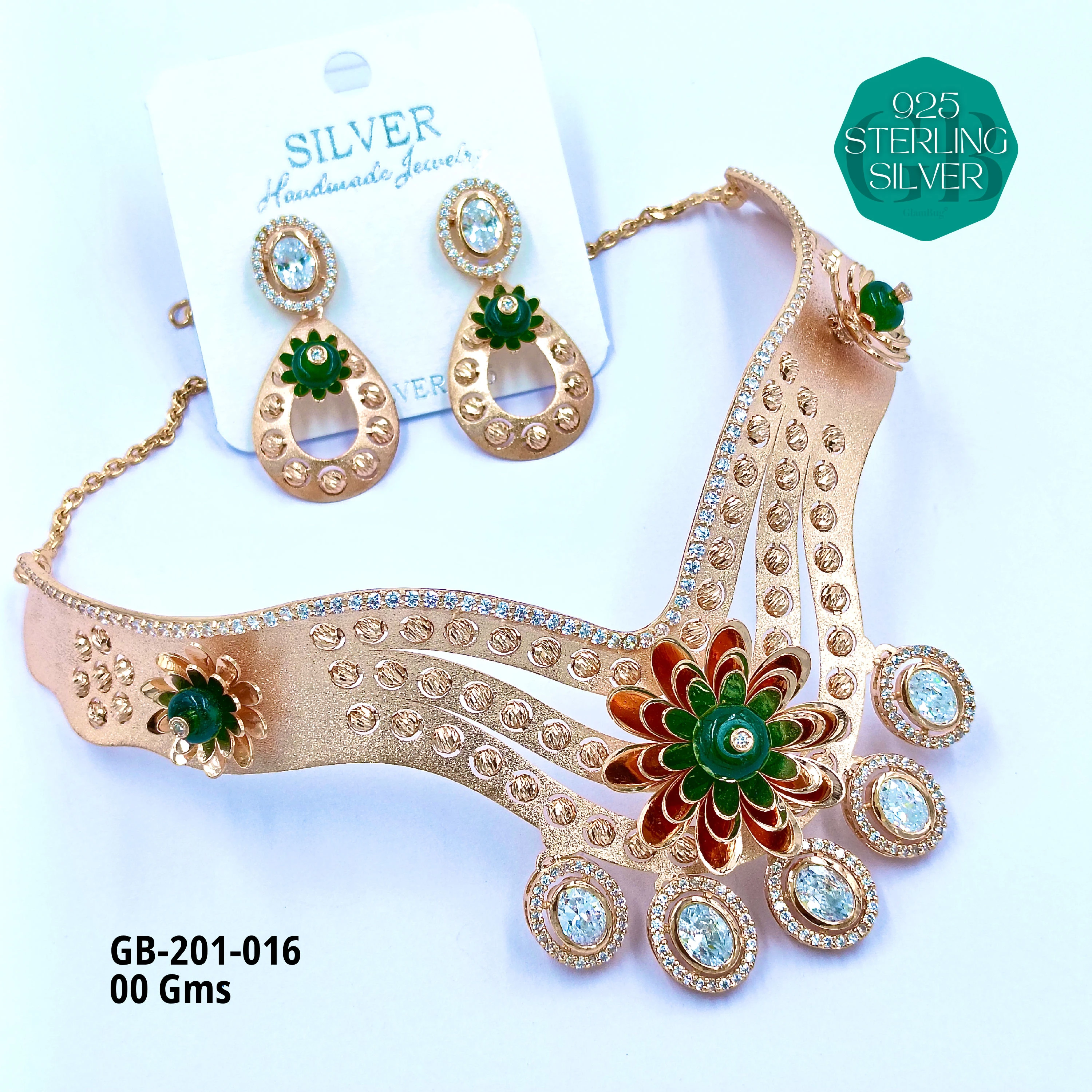 CNC CHOKAR - Premium 925 Silver Jewellery - SKU: GB-201-016 - Hyderabad Silver Importers